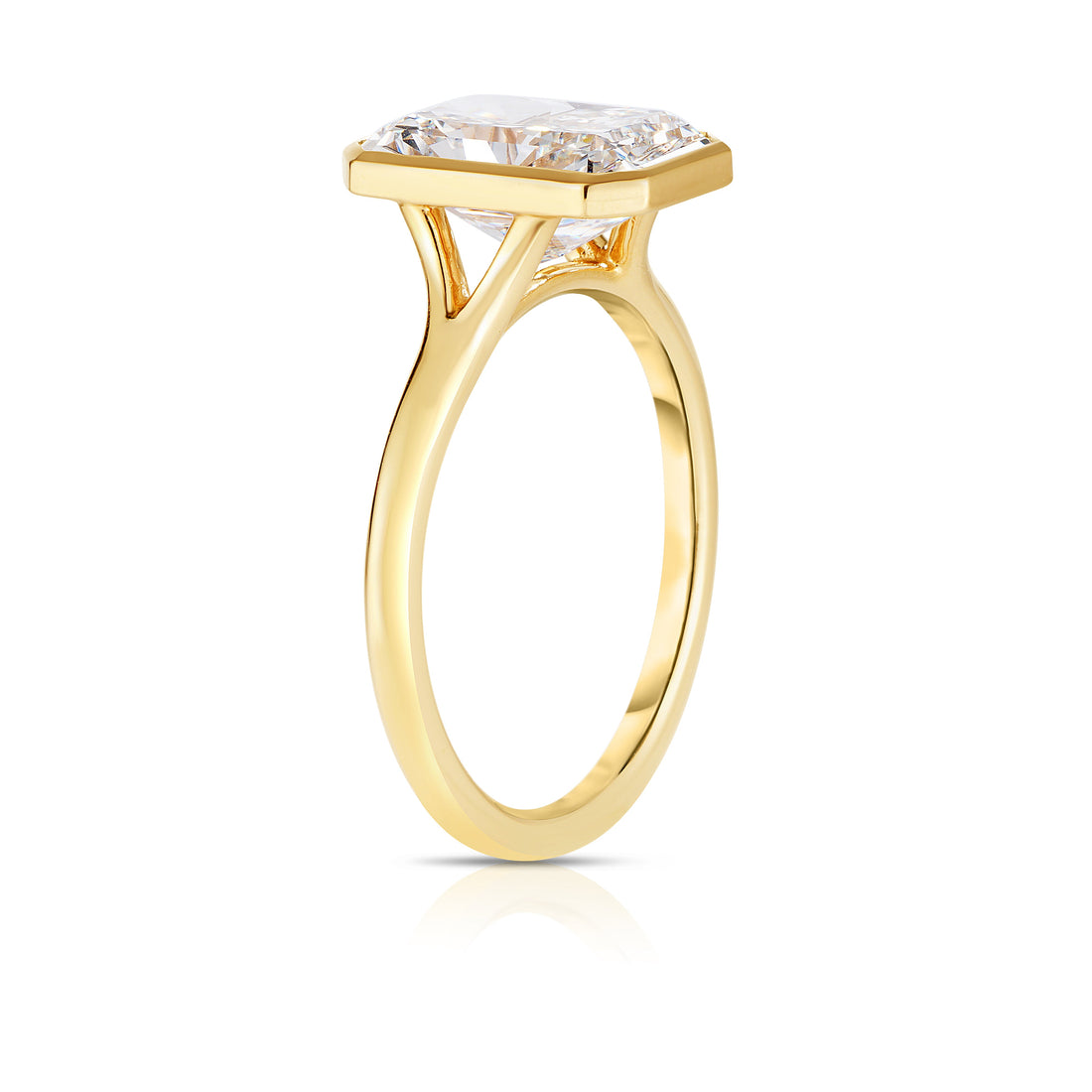 3.02 Carat Radiant Cut Diamond Engagement Ring