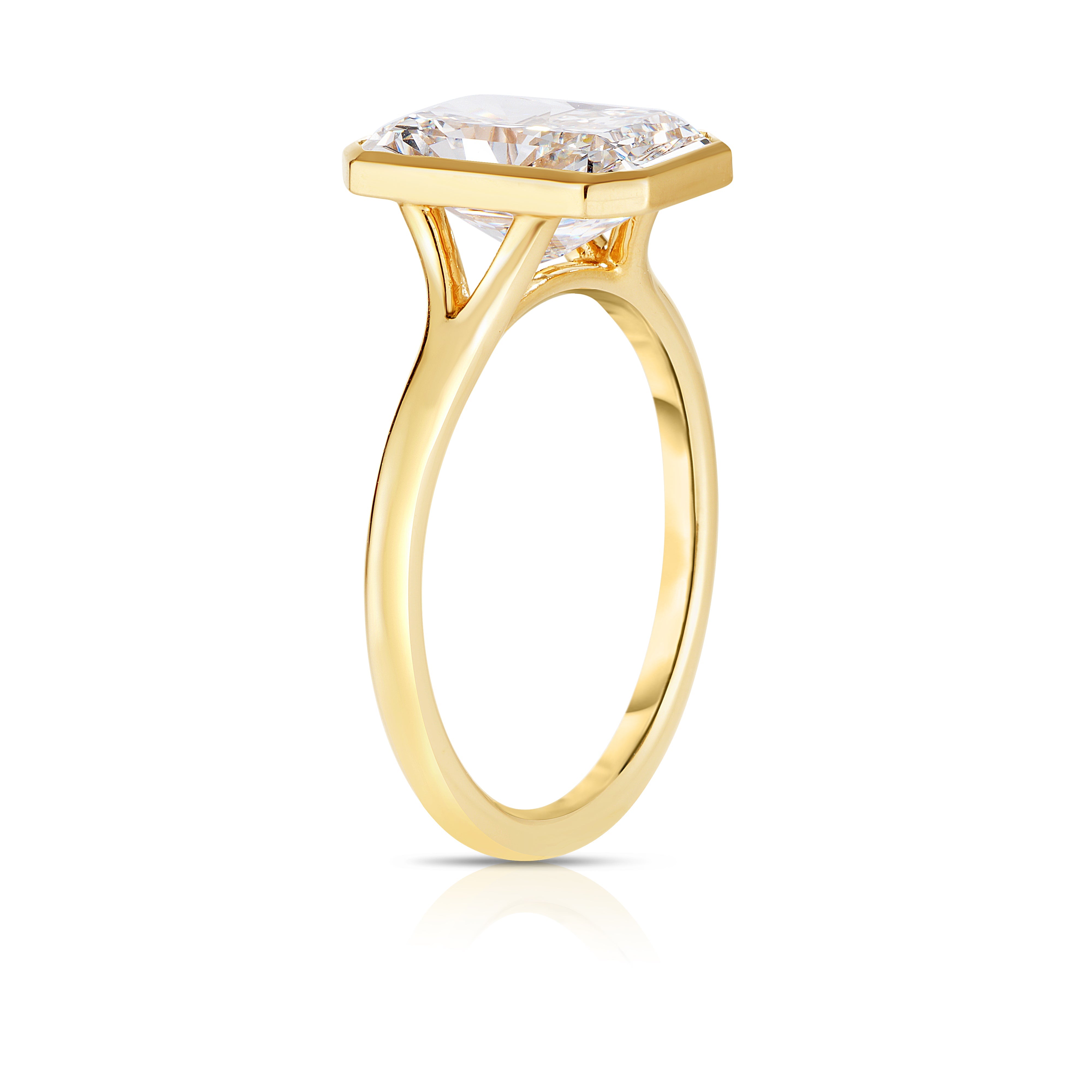 3.02 Carat Radiant Cut Diamond Engagement Ring