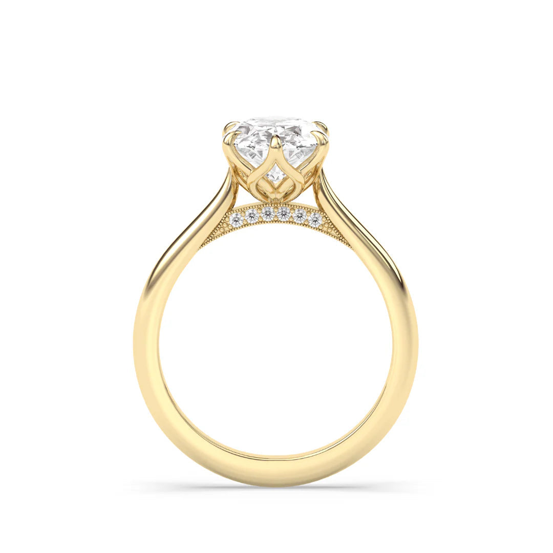 Rosalie Oval Diamond Ring
