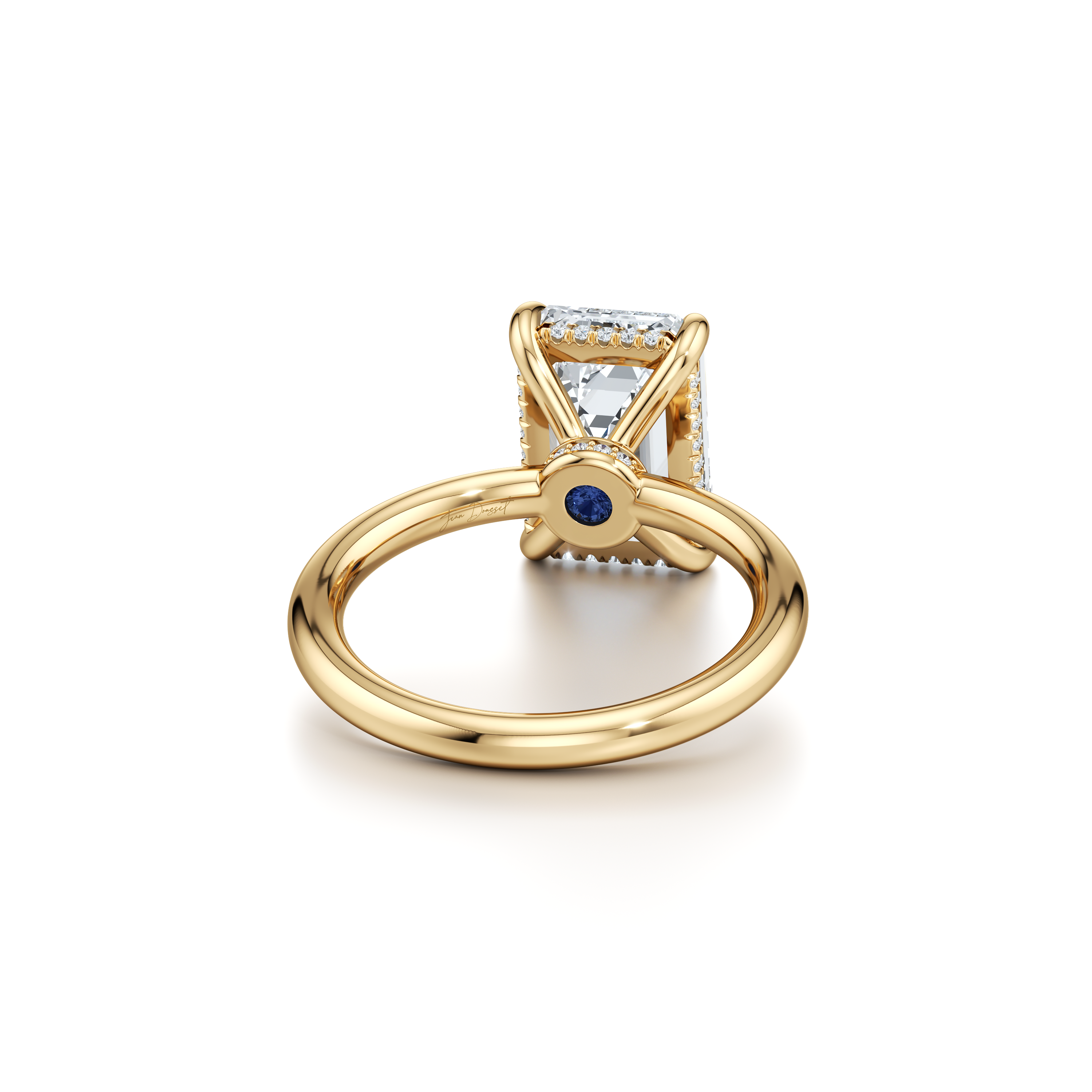 Audrey Emerald Solitaire Lab Diamond Engagement Ring