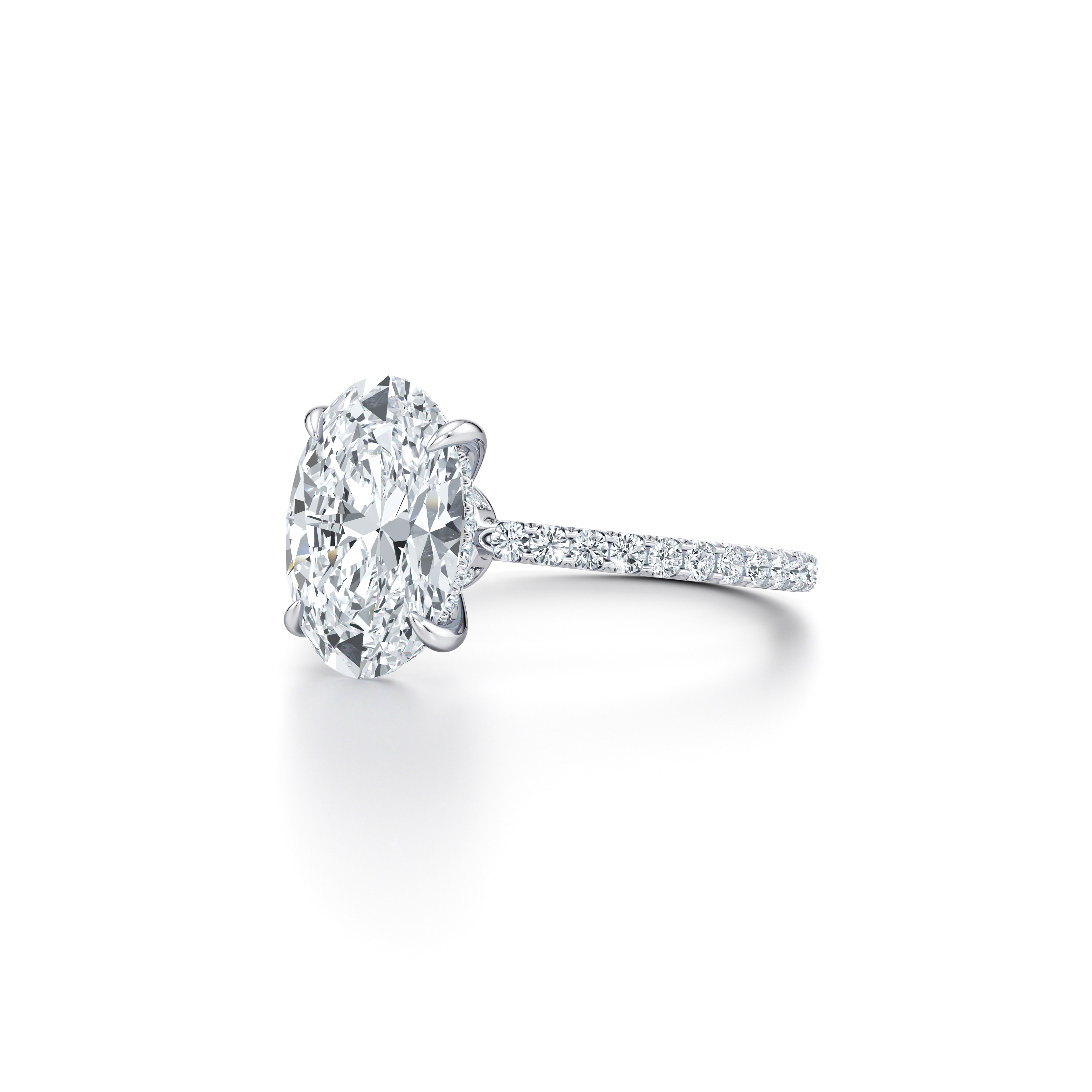 Audrey Oval Solitaire Lab Diamond Engagement Ring