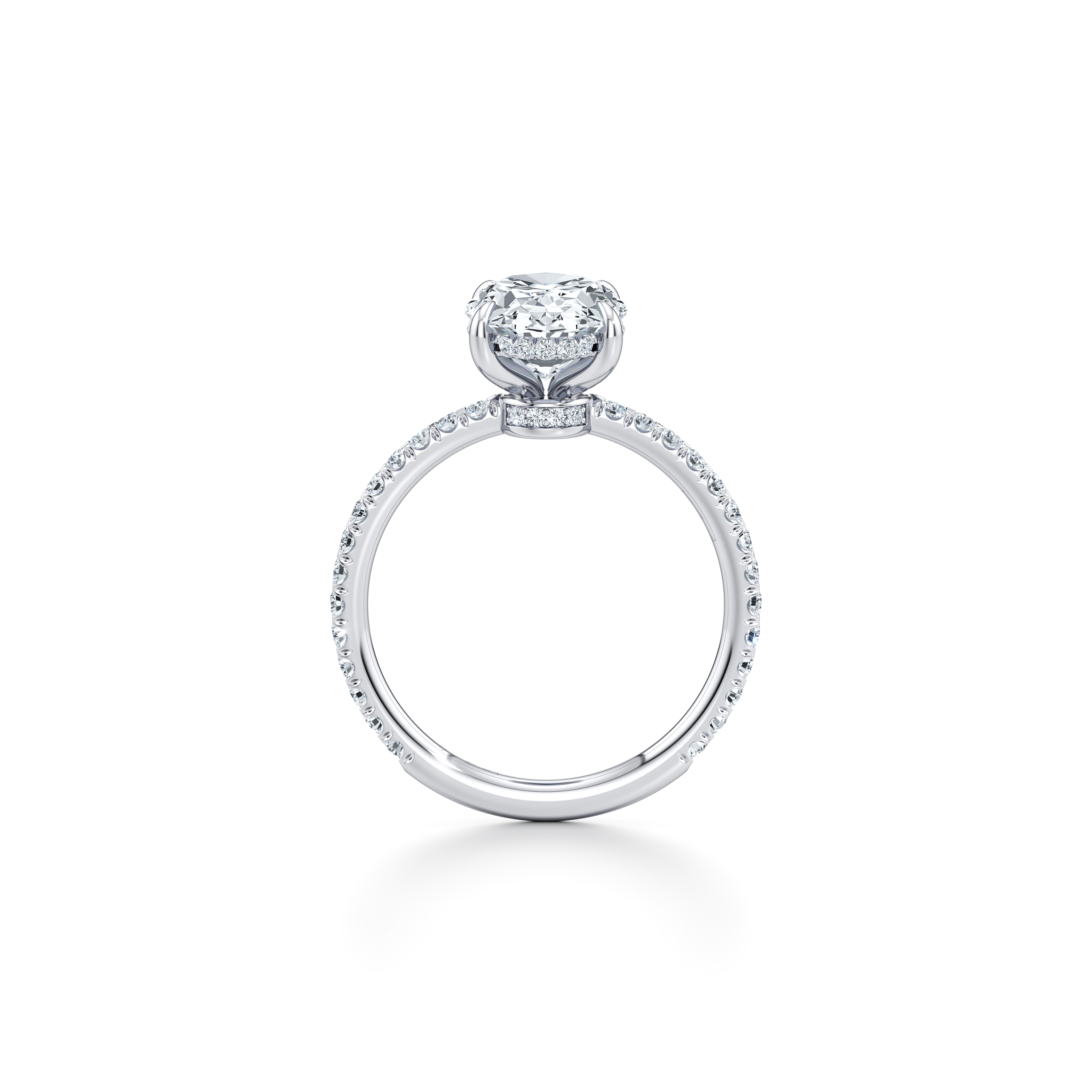 Audrey Oval Solitaire Lab Diamond Engagement Ring