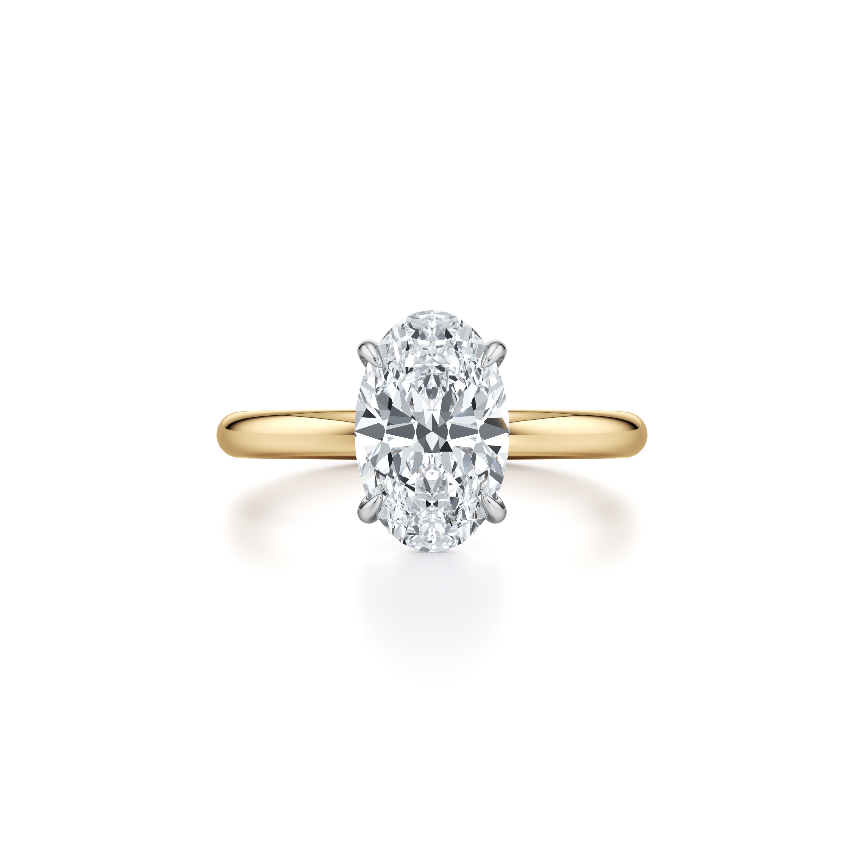 Audrey Oval Solitaire Lab Diamond Engagement Ring