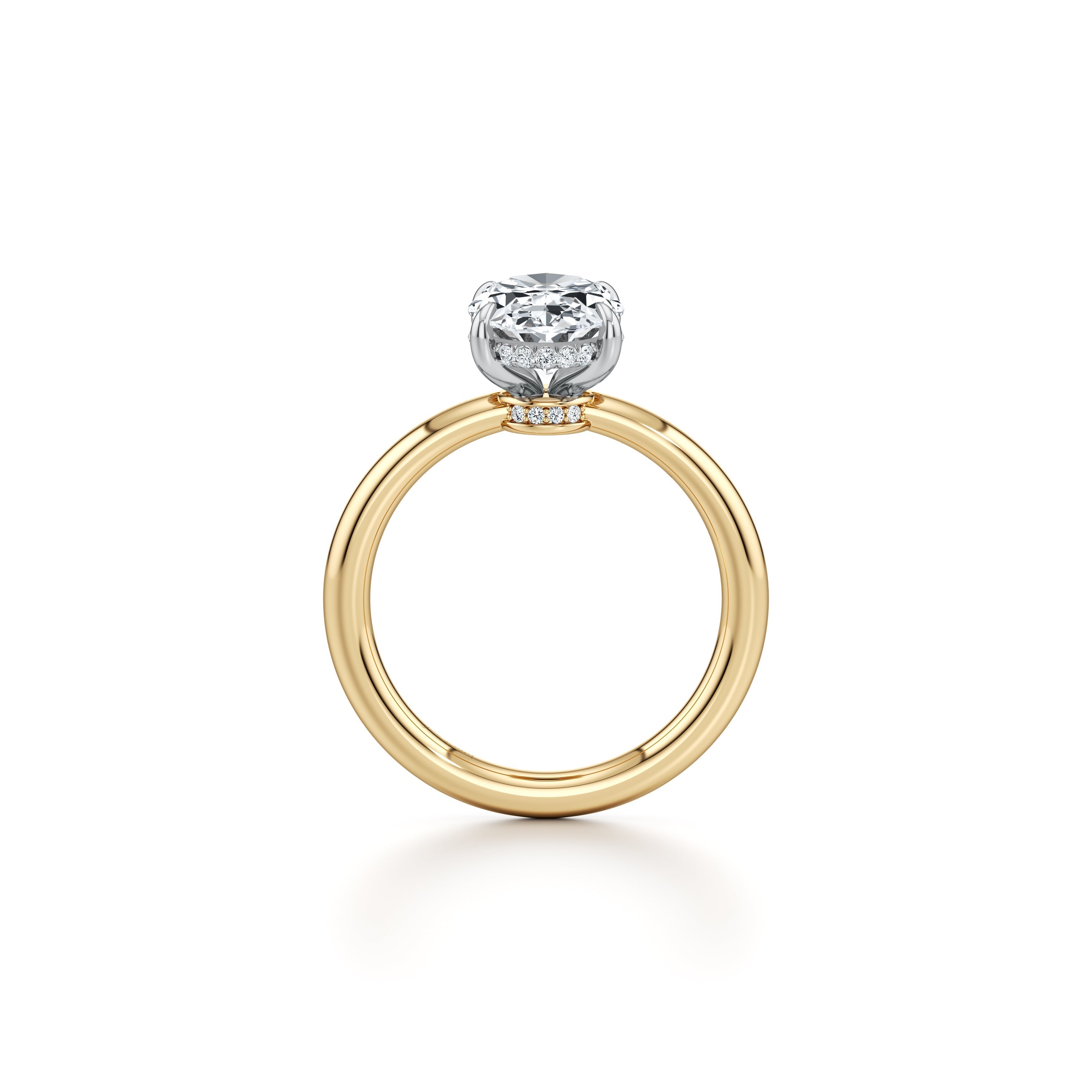Audrey Oval Solitaire Lab Diamond Engagement Ring