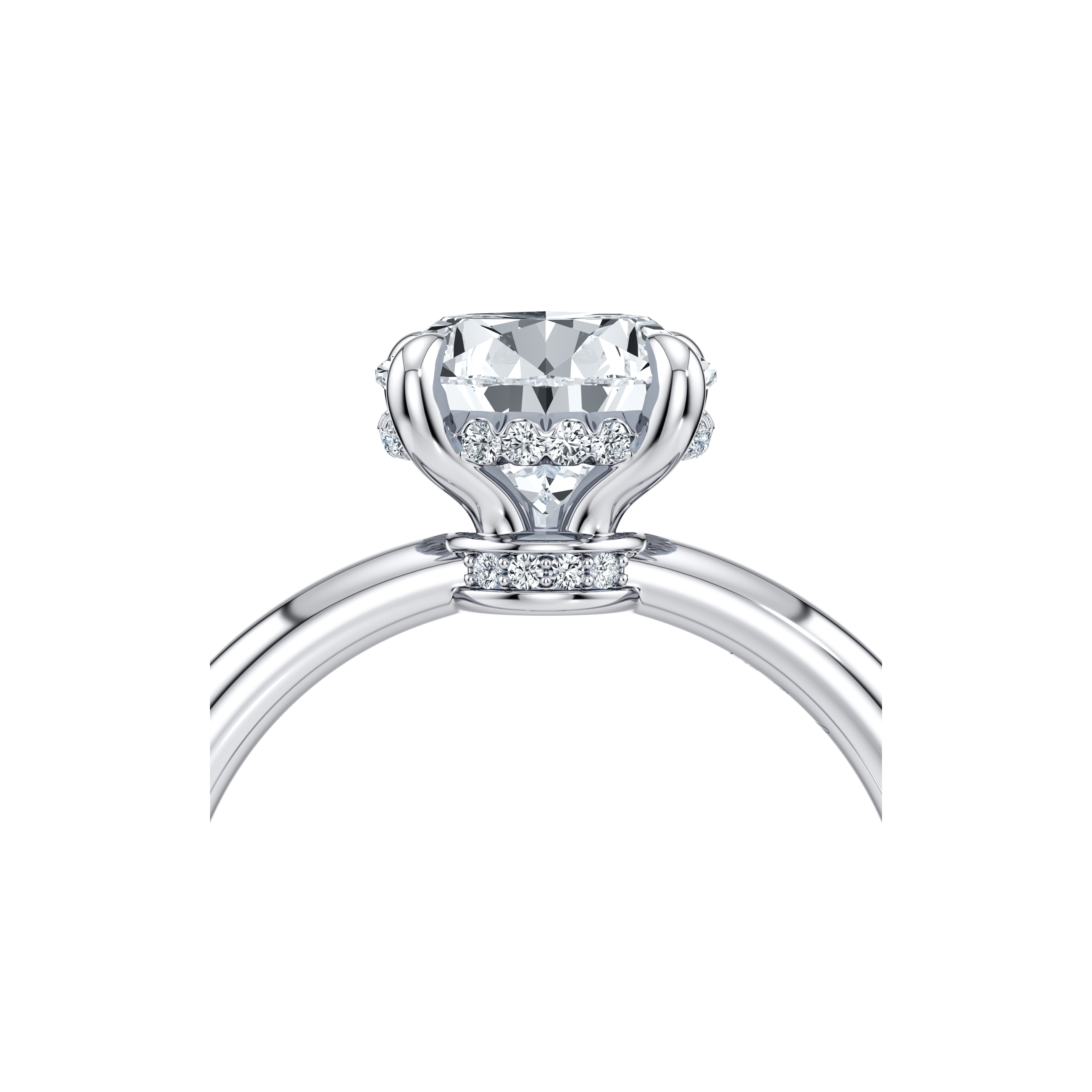 Audrey Pear Solitaire Lab Diamond Engagement Ring