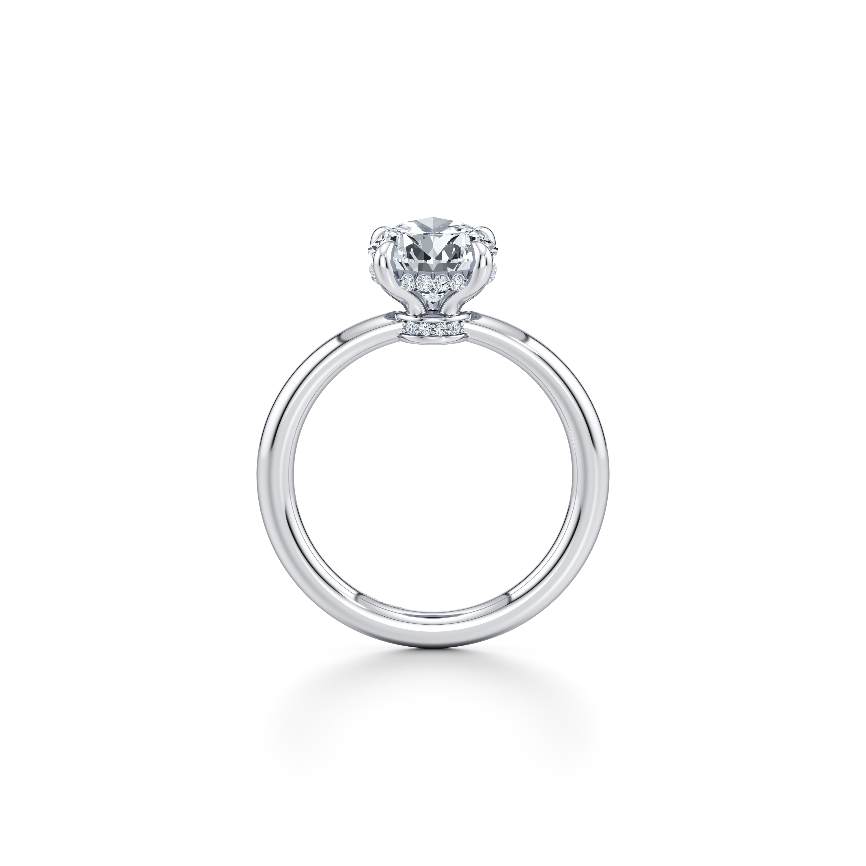 Audrey Pear Solitaire Lab Diamond Engagement Ring