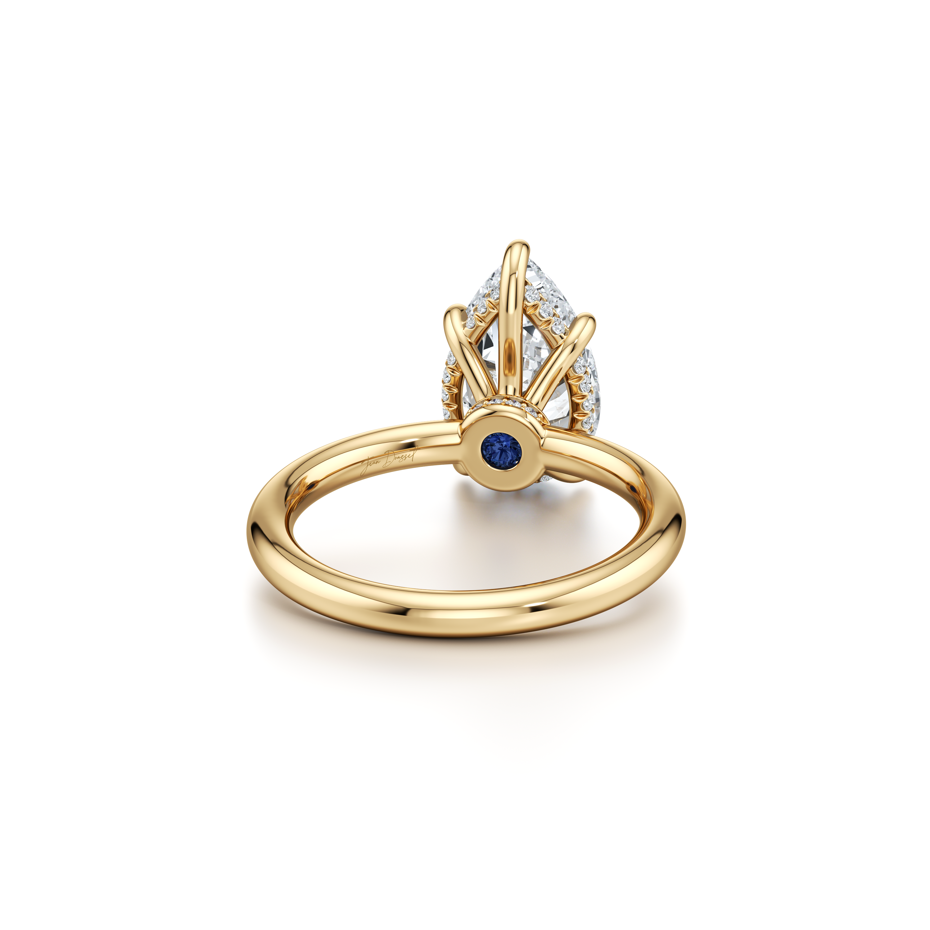 Audrey Pear Cut Solitaire Lab Diamond Engagement Ring