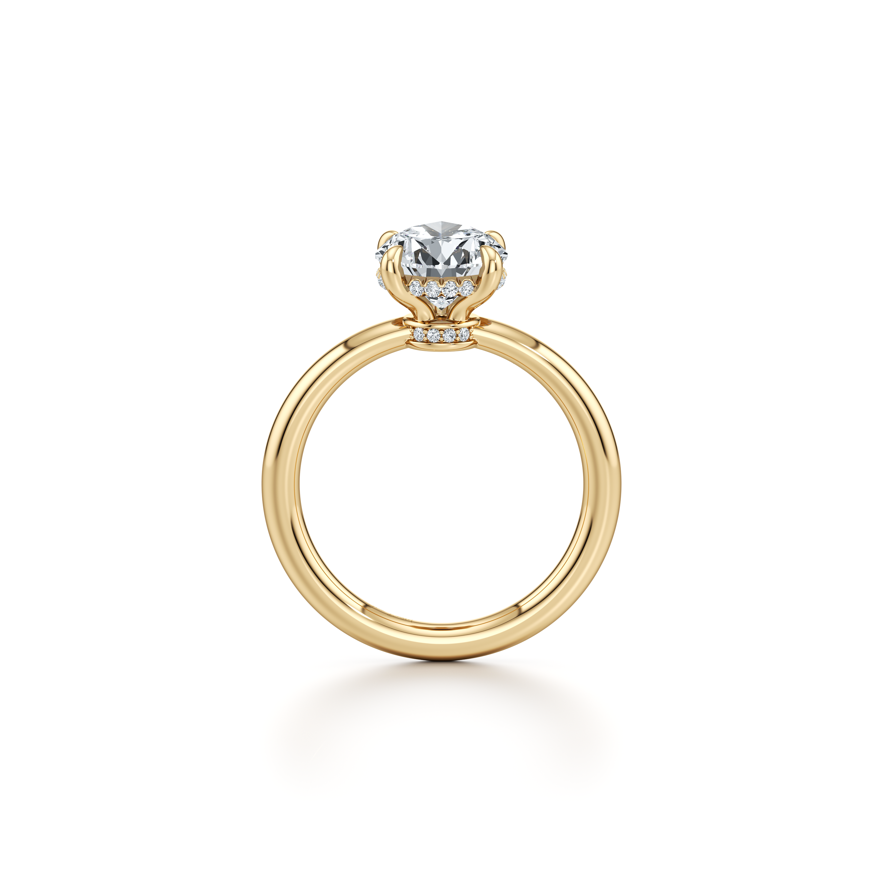 Audrey Pear Cut Solitaire Lab Diamond Engagement Ring