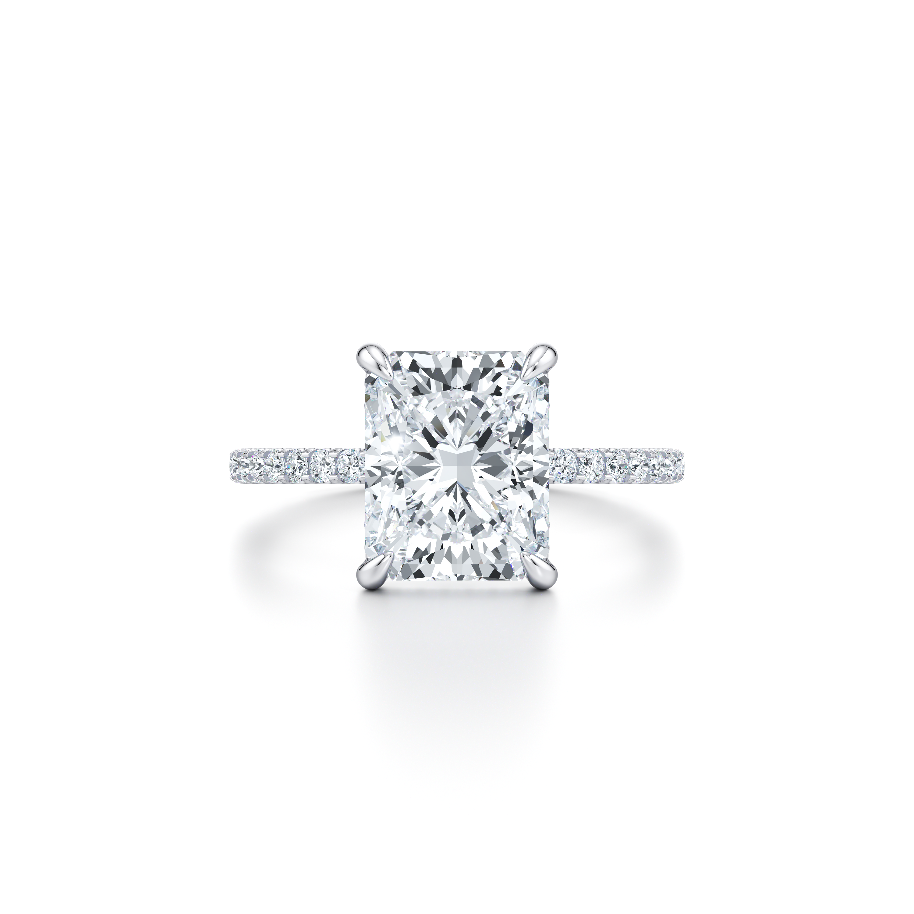 Precious Metal:Platinum;Cut Shape:Radiant