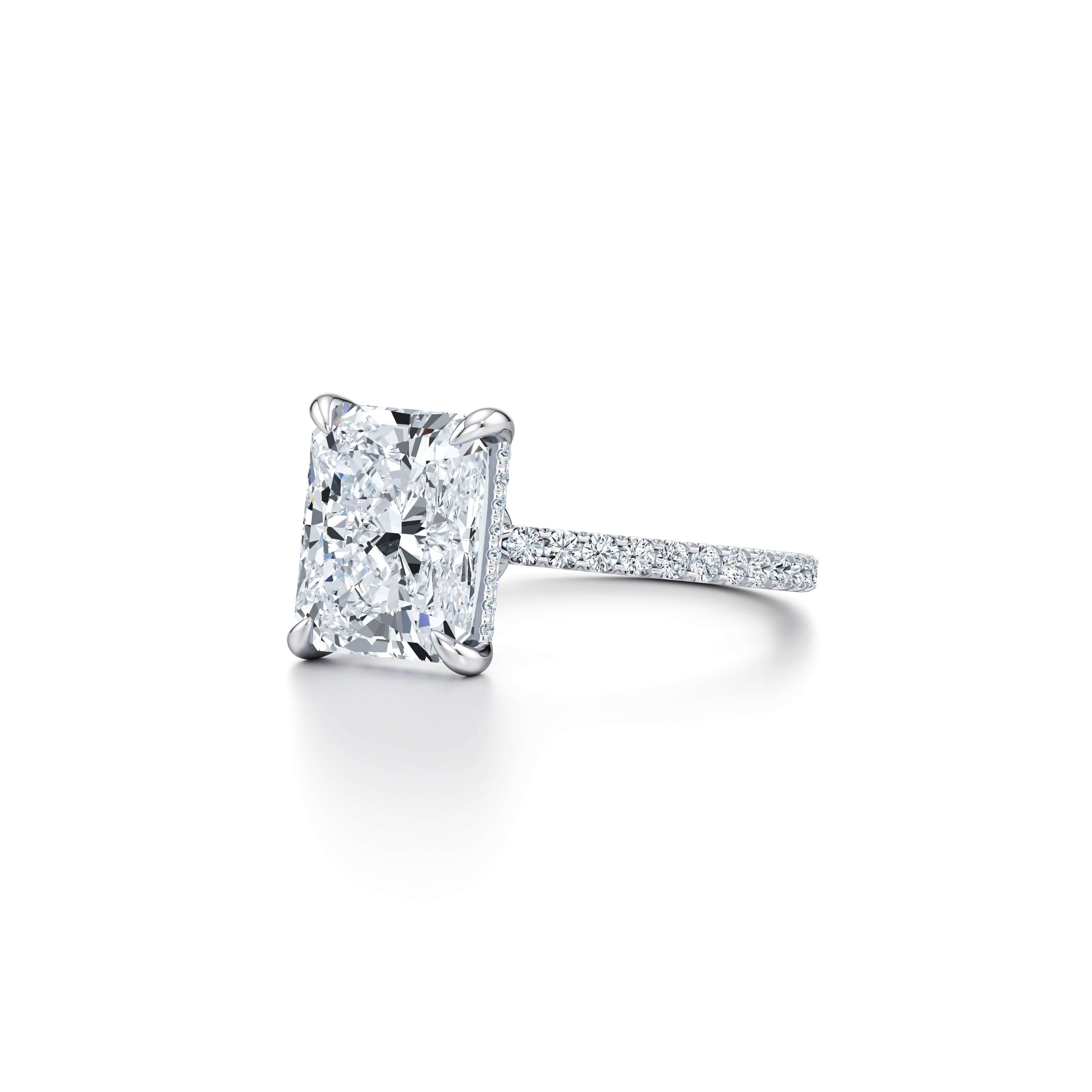 Audrey Radiant Cut Solitaire Lab Diamond Engagement Ring