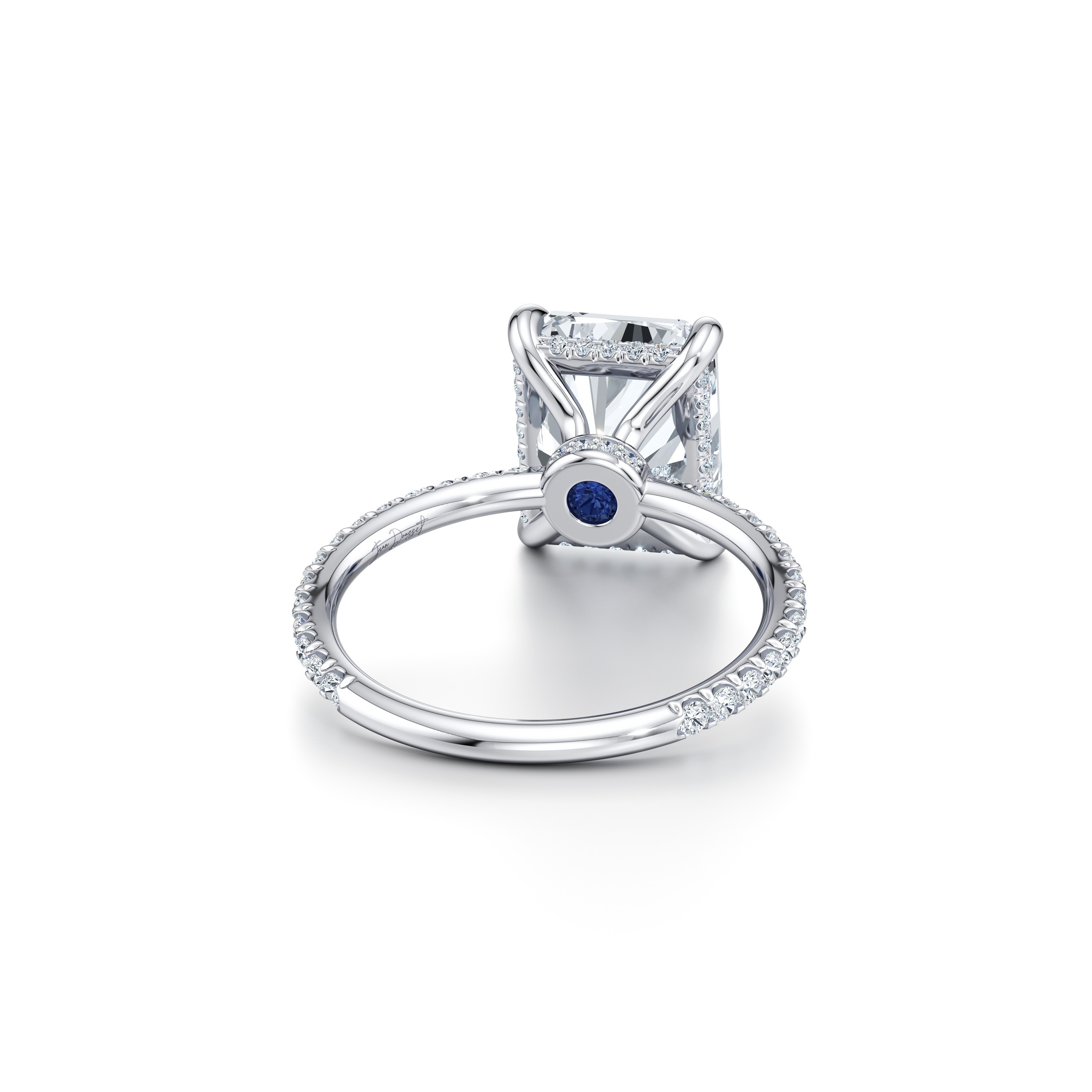 Audrey Radiant Cut Solitaire Lab Diamond Engagement Ring