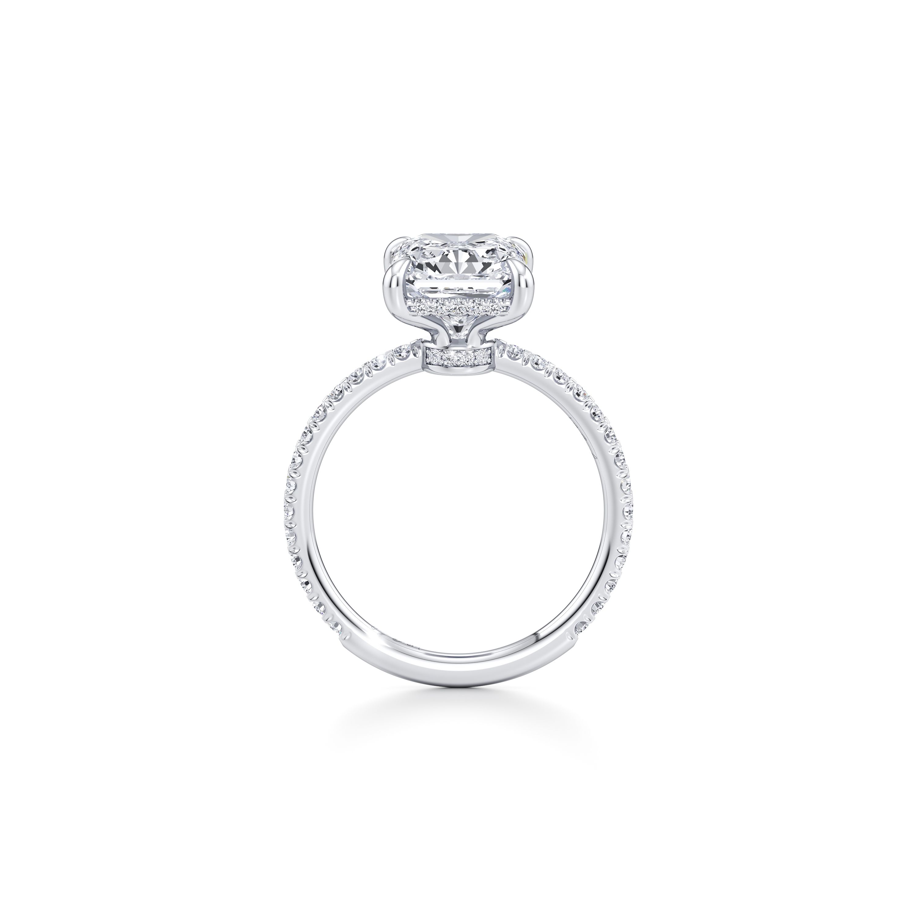 Audrey Radiant Cut Solitaire Lab Diamond Engagement Ring