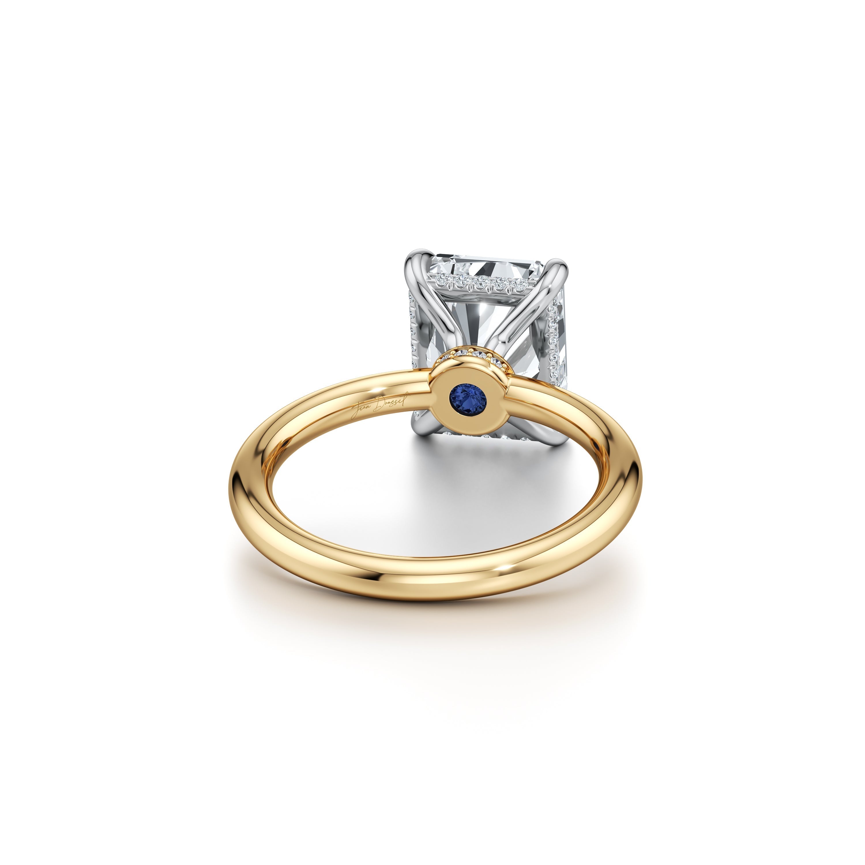 Audrey Radiant Cut Solitaire Lab Diamond Engagement Ring