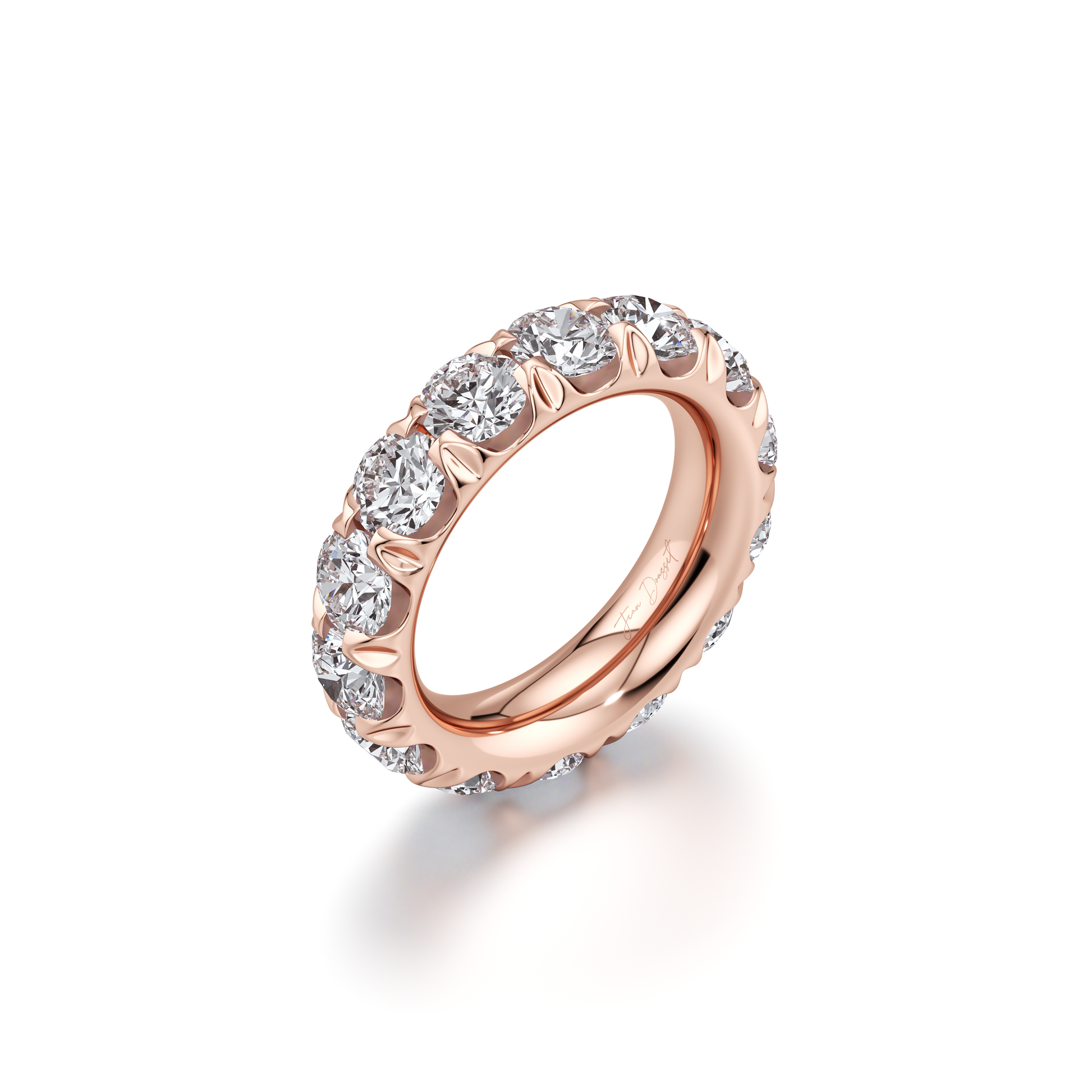 Precious Metal:18k Rose Gold;Total Carat Weight:7 CTW