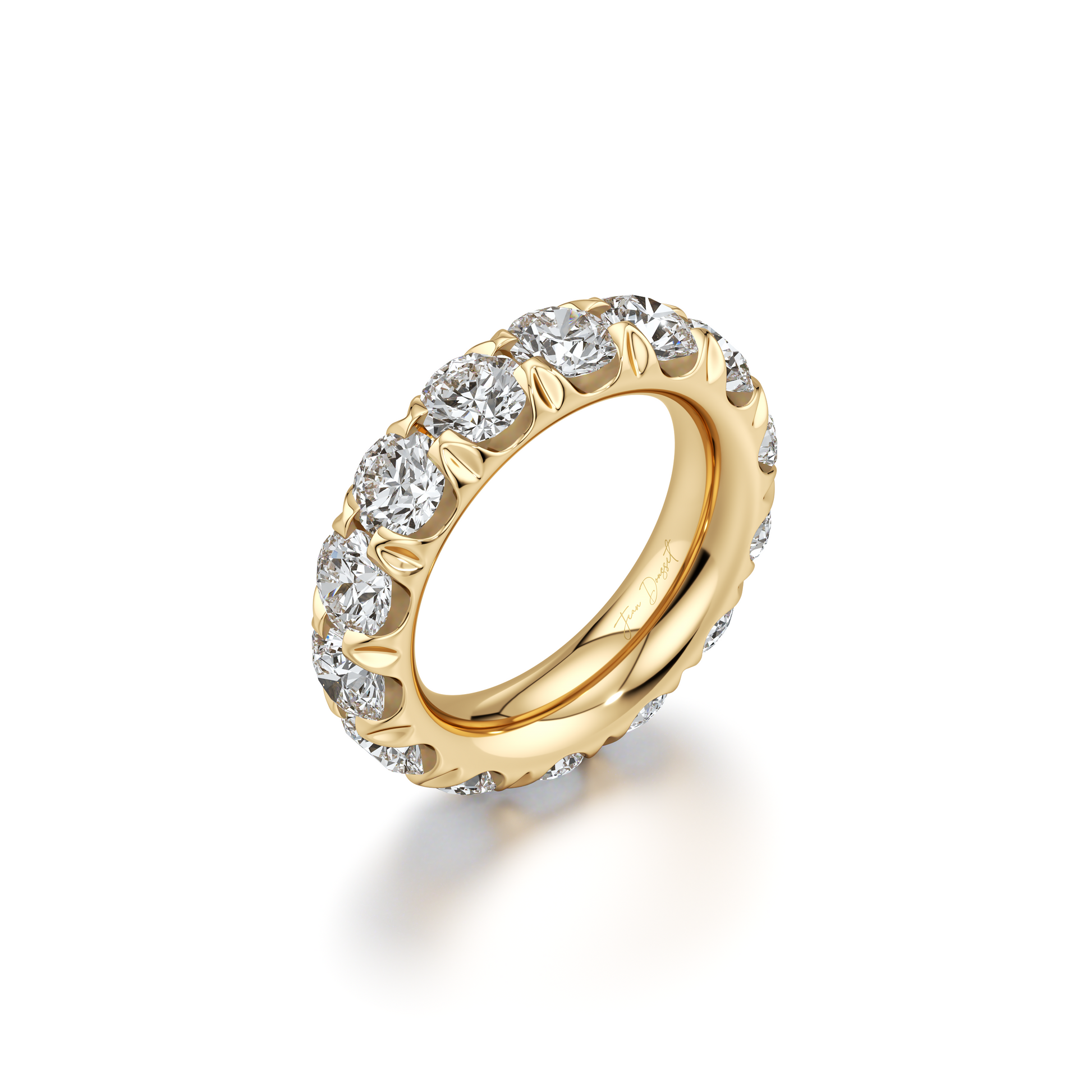 Precious Metal:18k Yellow Gold;Total Carat Weight:7 CTW