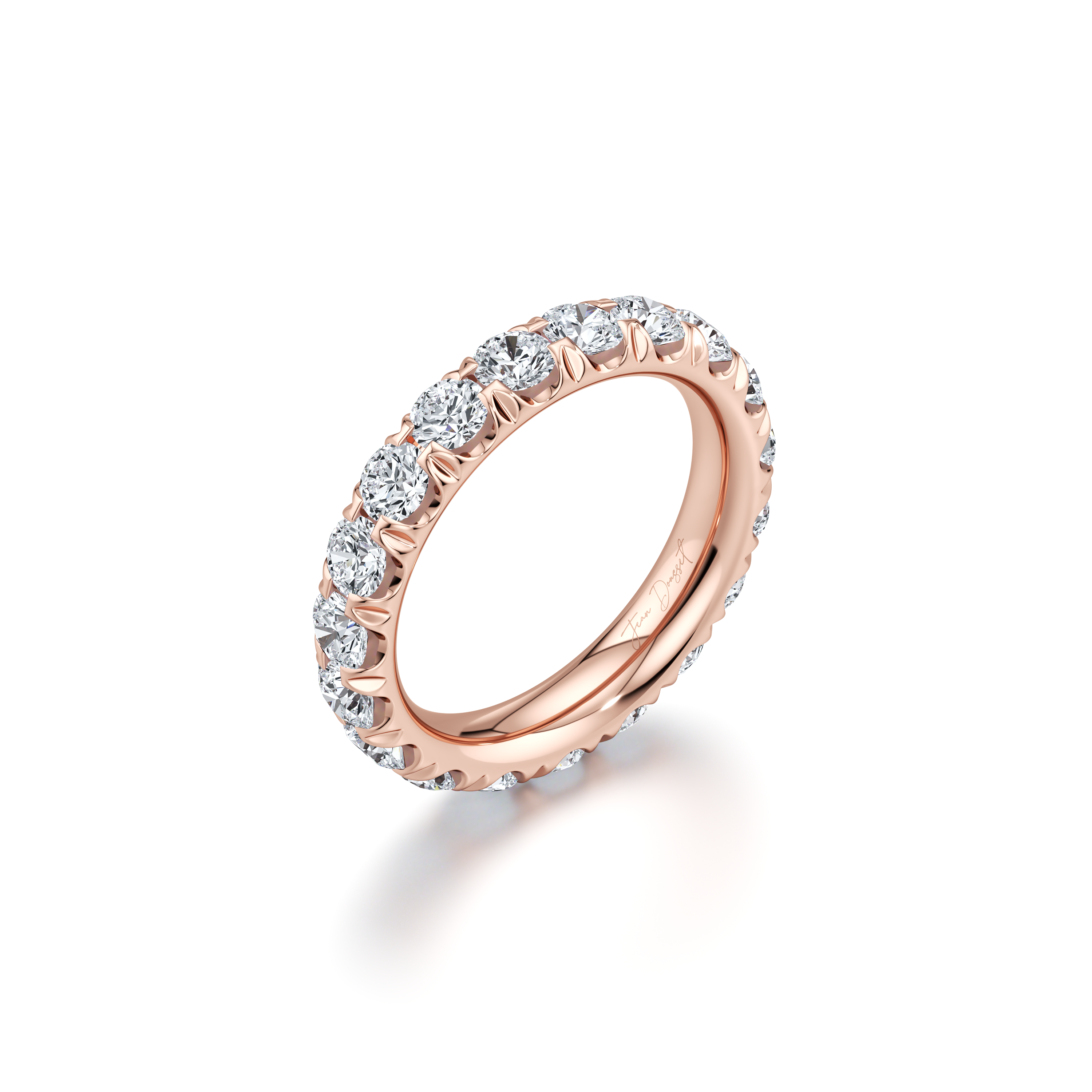Precious Metal:18k Rose Gold;Total Carat Weight:3 CTW