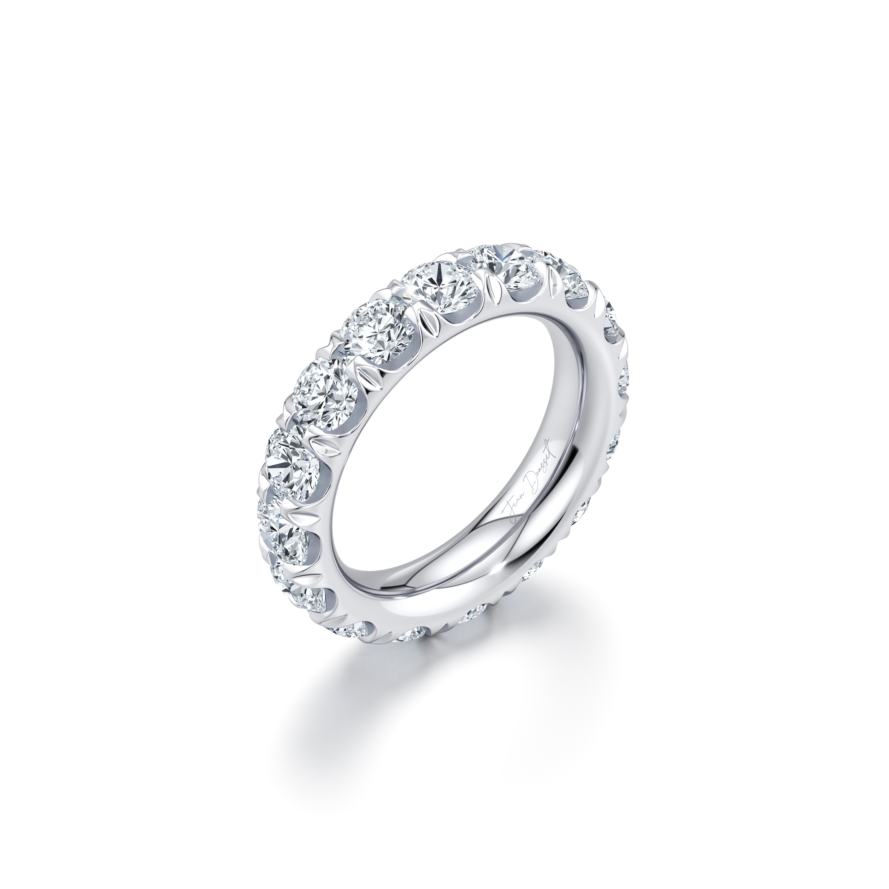 Precious Metal:18k White Gold;Total Carat Weight:5 CTW
