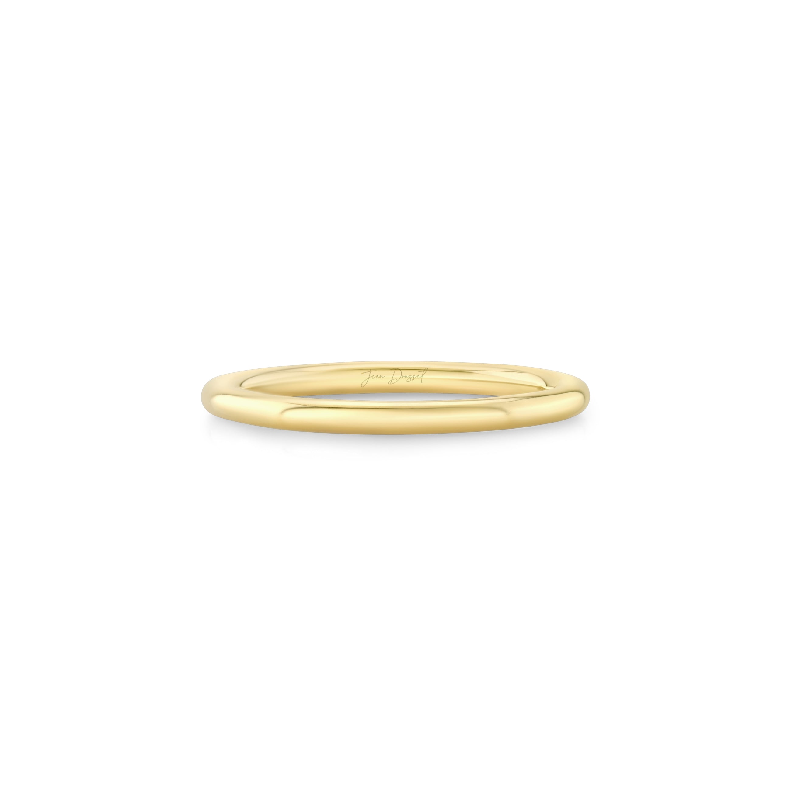 Audrey High Polish Wedding Band