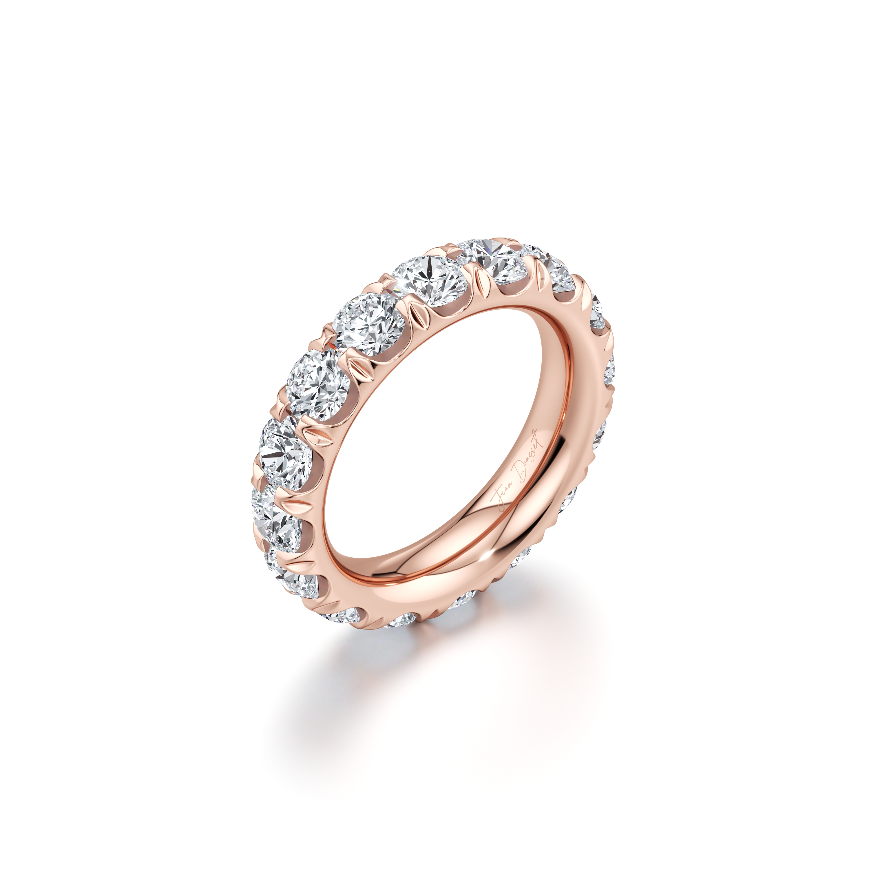 Precious Metal:18k Rose Gold;Total Carat Weight:5 CTW