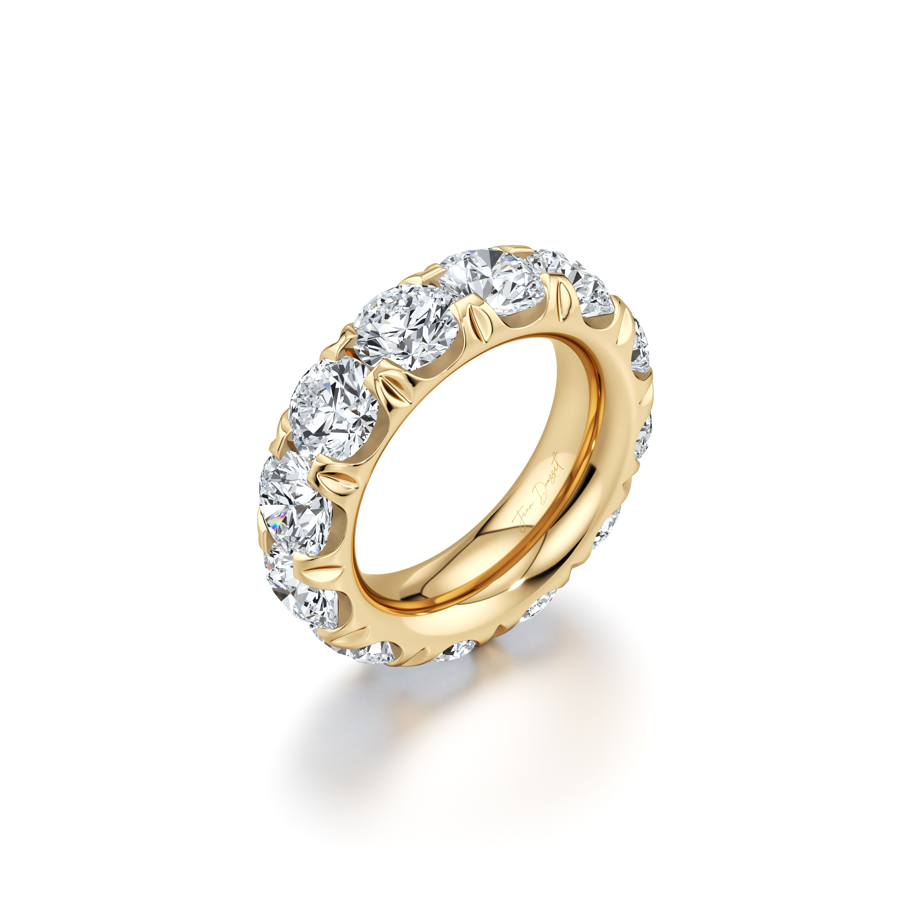 Precious Metal:18k Yellow Gold;Total Carat Weight:9 CTW