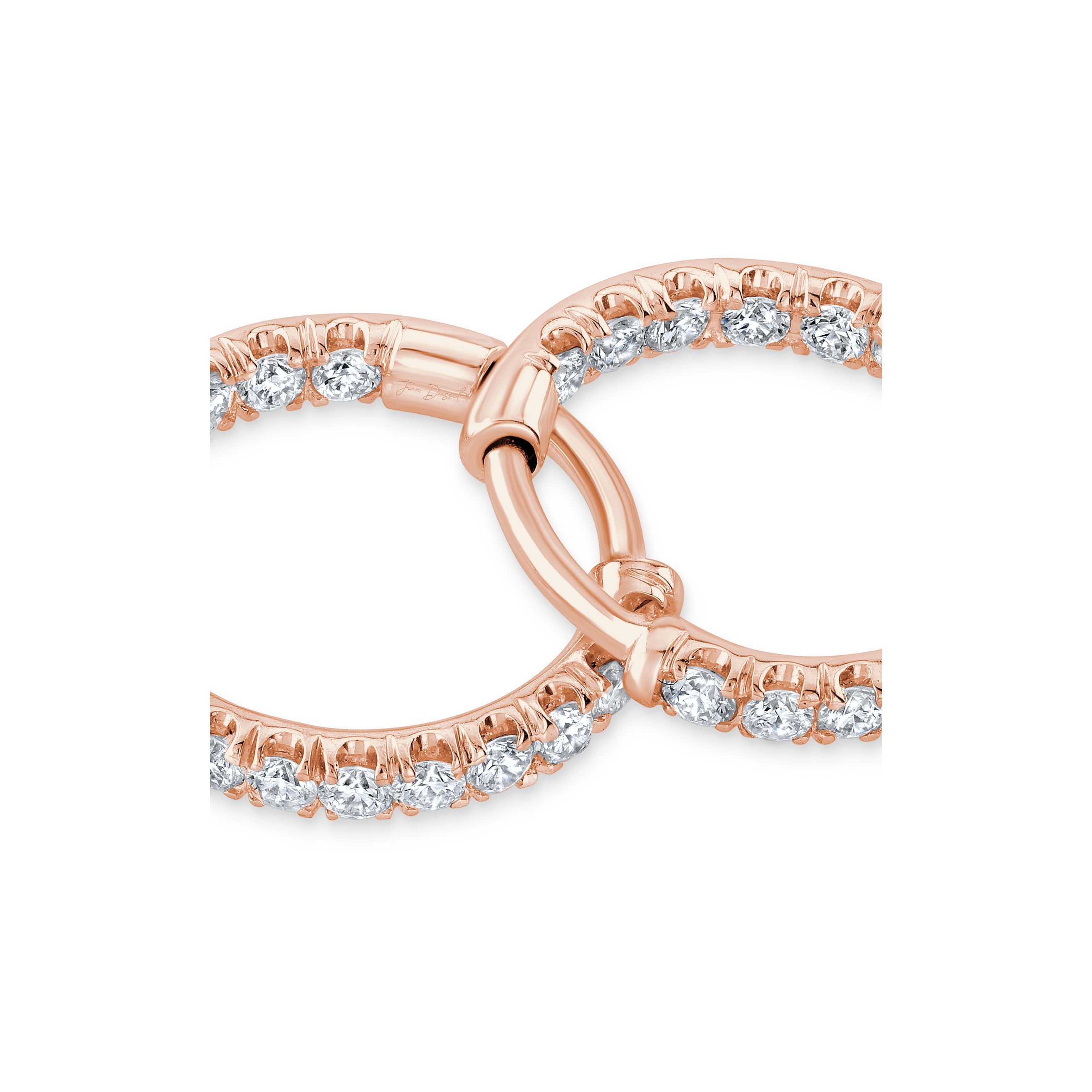 Audrey Inside Out Lab Diamond Pavé Huggies