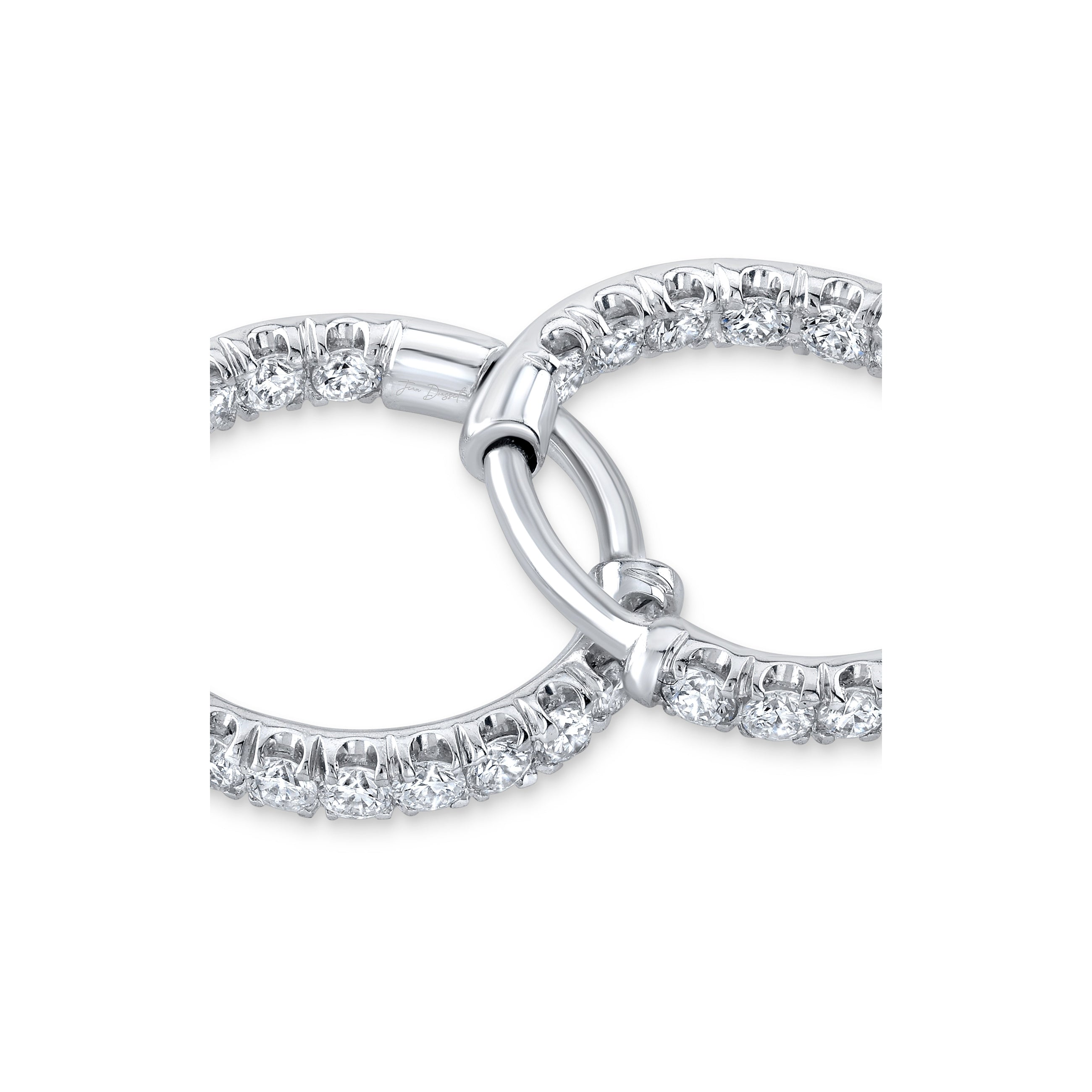 Audrey Inside Out Lab Diamond Pavé Huggies