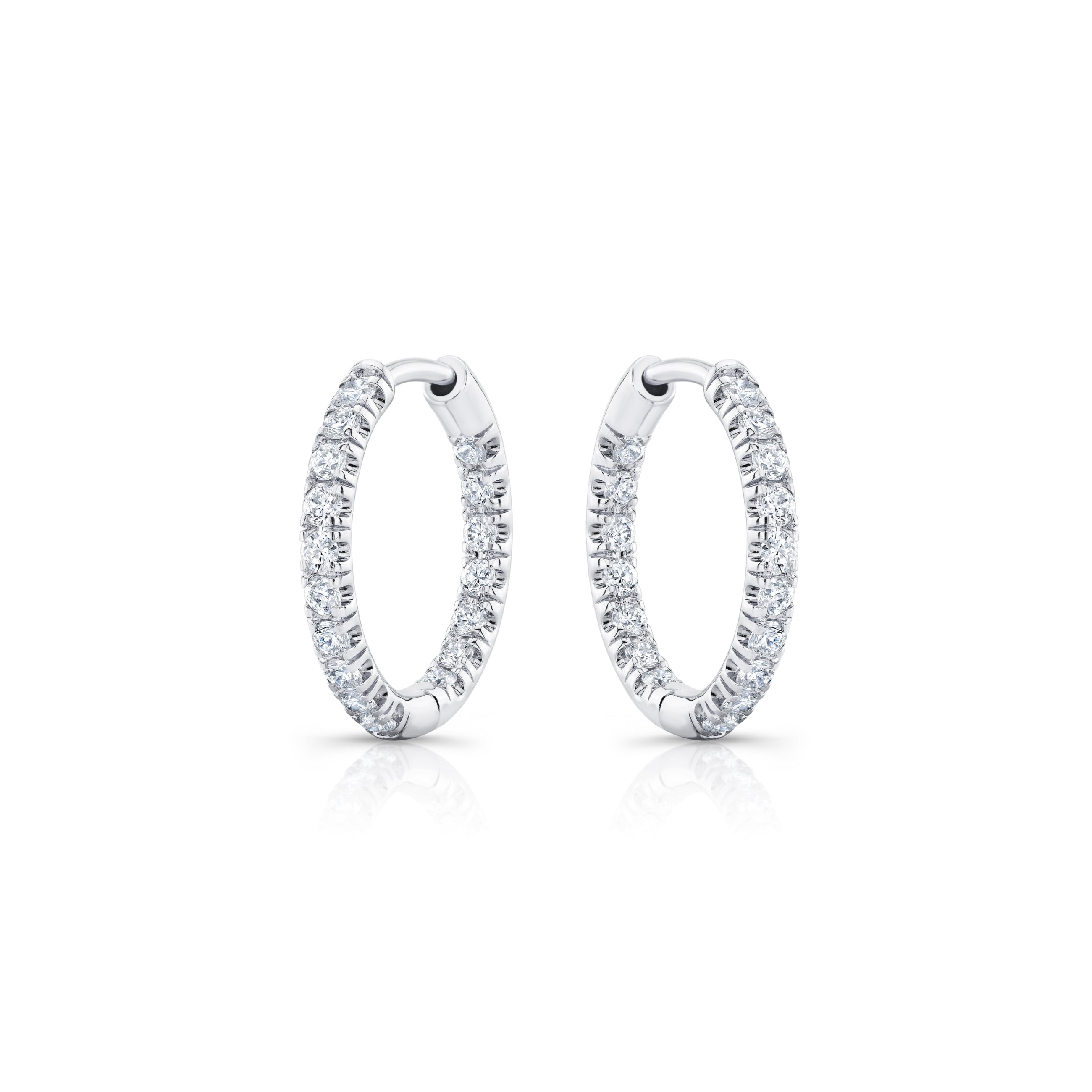 Audrey Inside Out Lab Diamond Pavé Huggies