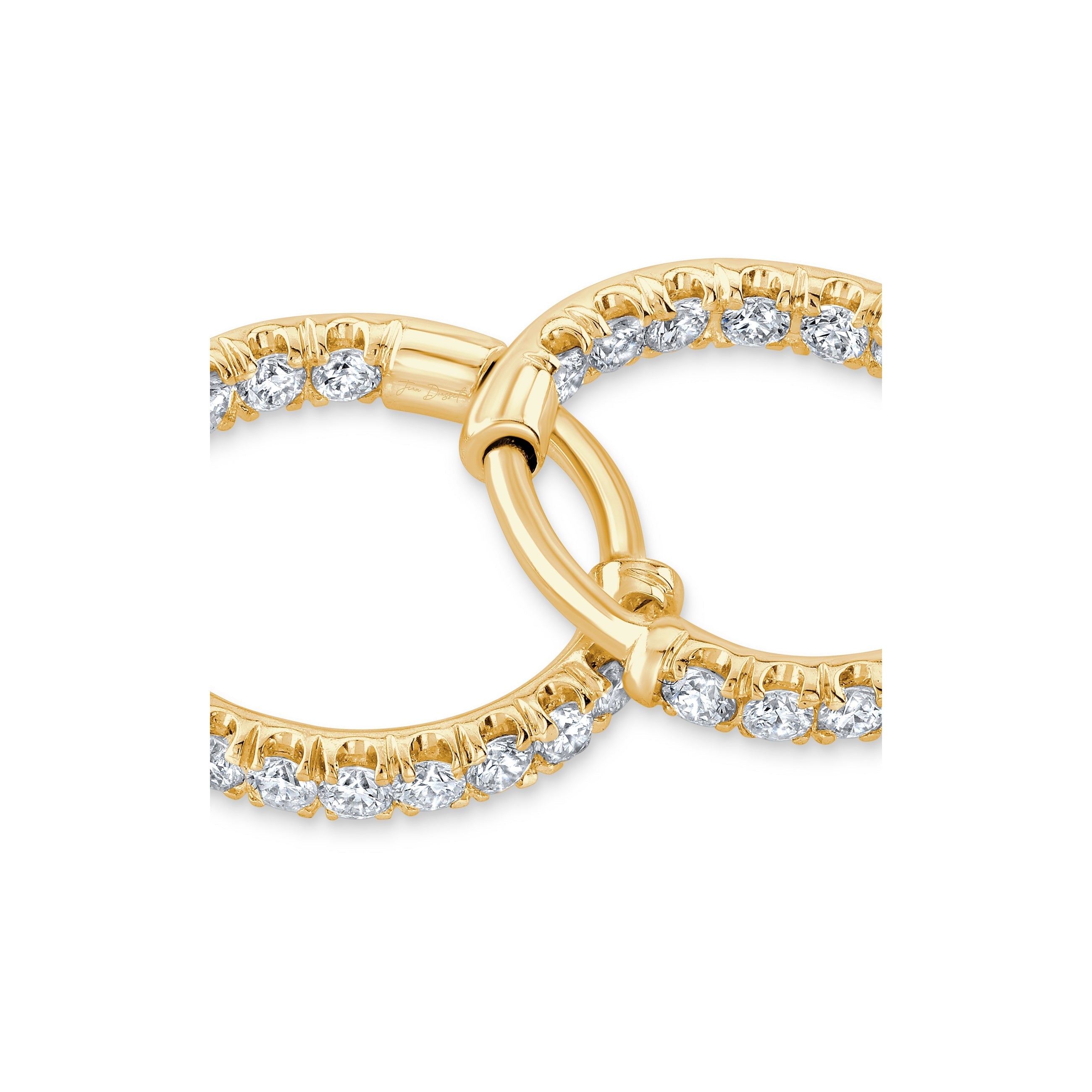 Audrey Inside Out Lab Diamond Pavé Huggies