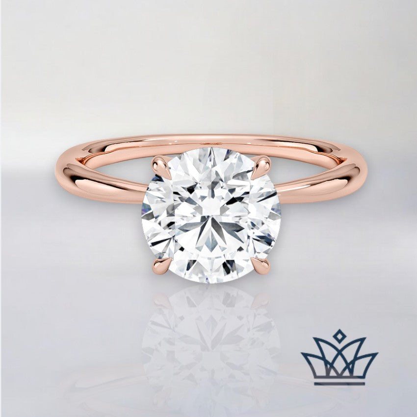 Charlotte- 2mm Solitaire Engagement Ring