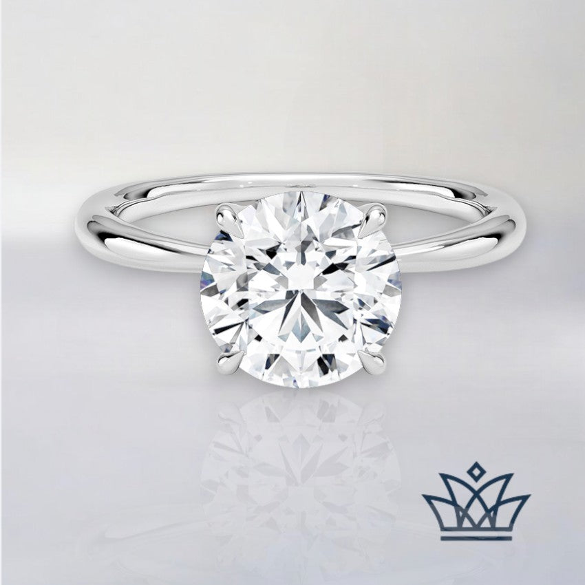 Charlotte- 2mm Solitaire Engagement Ring