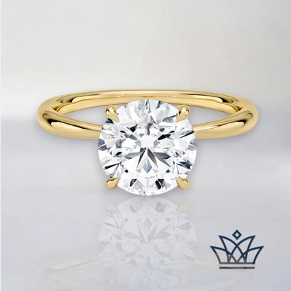 Charlotte- 2mm Solitaire Engagement Ring