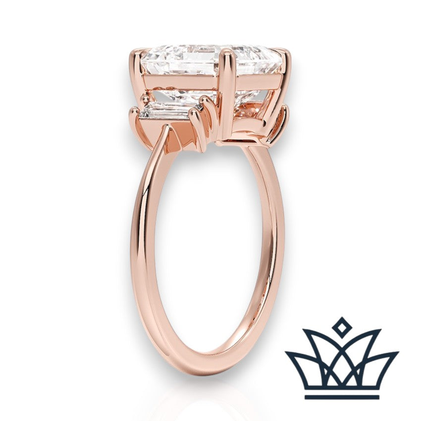 Marlyn-5 carats Asscher Engagement Ring