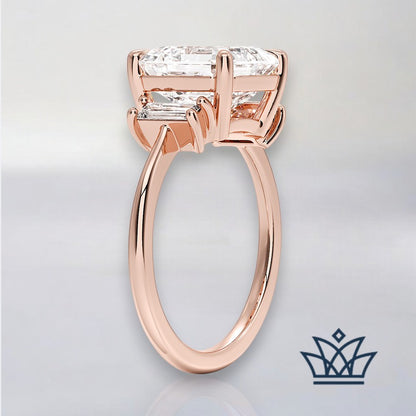 Marlyn-5 carats Asscher Engagement Ring