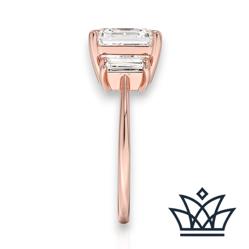 Marlyn-5 carats Asscher Engagement Ring