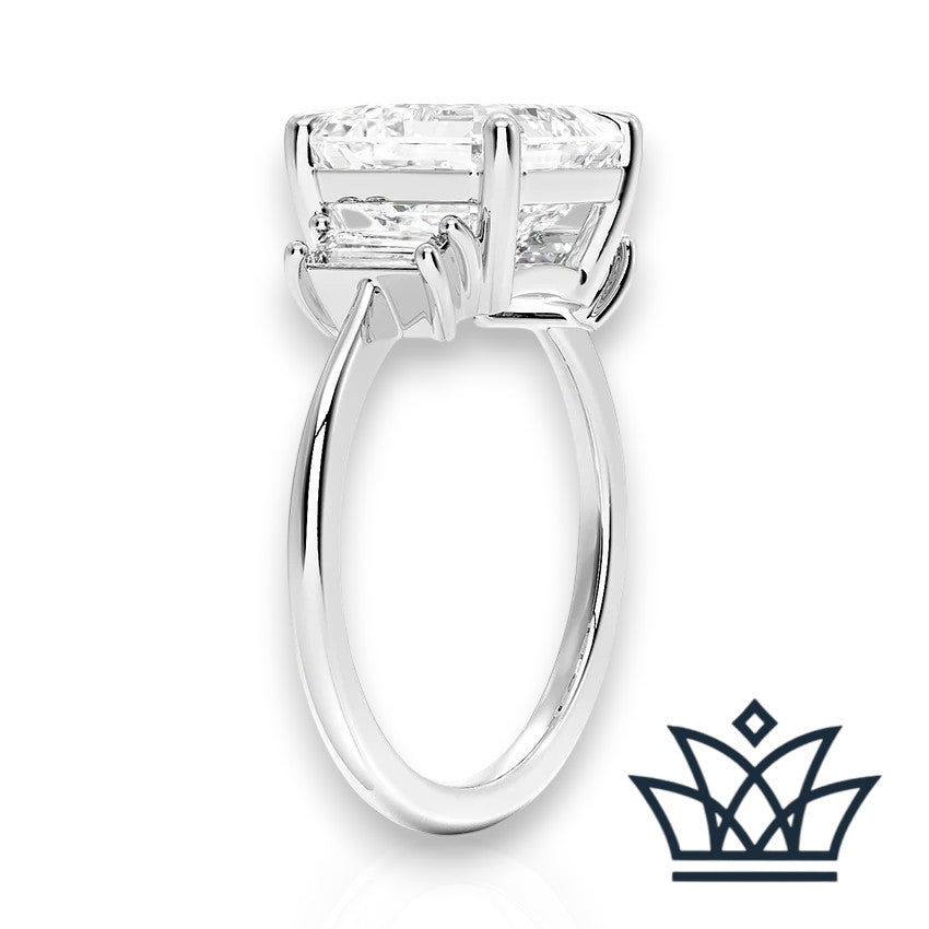 Marlyn-5 carats Asscher Engagement Ring
