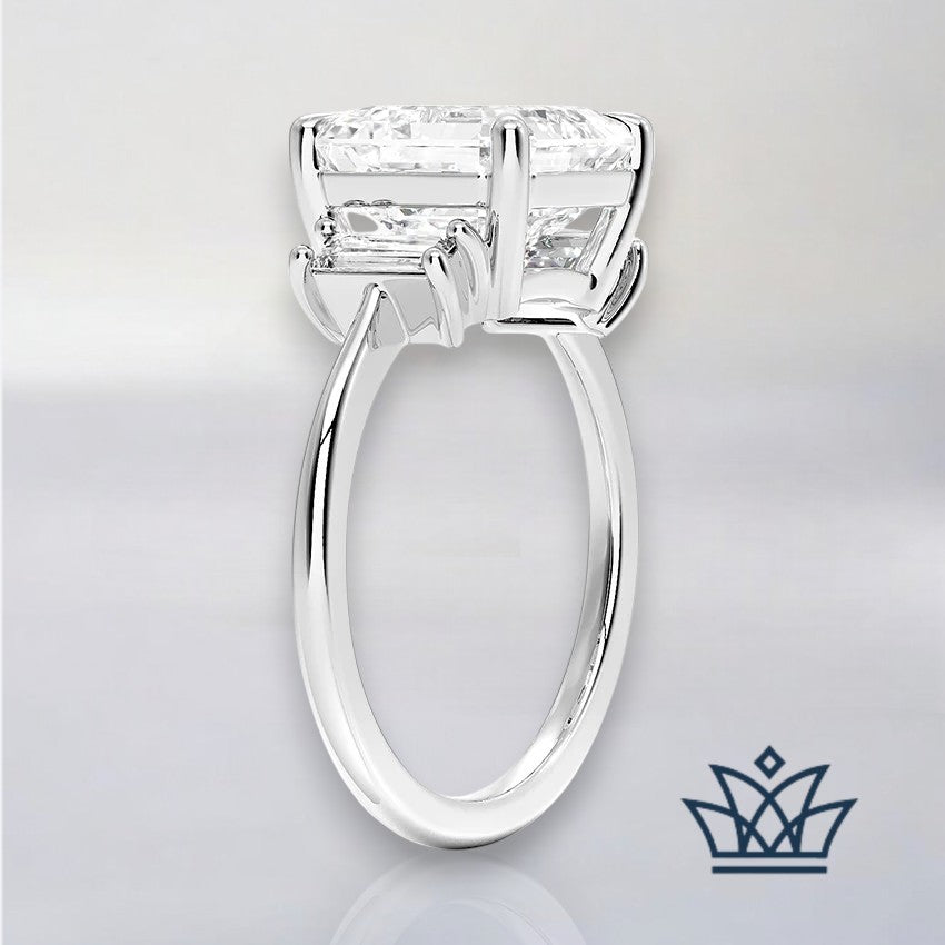 Marlyn-5 carats Asscher Engagement Ring