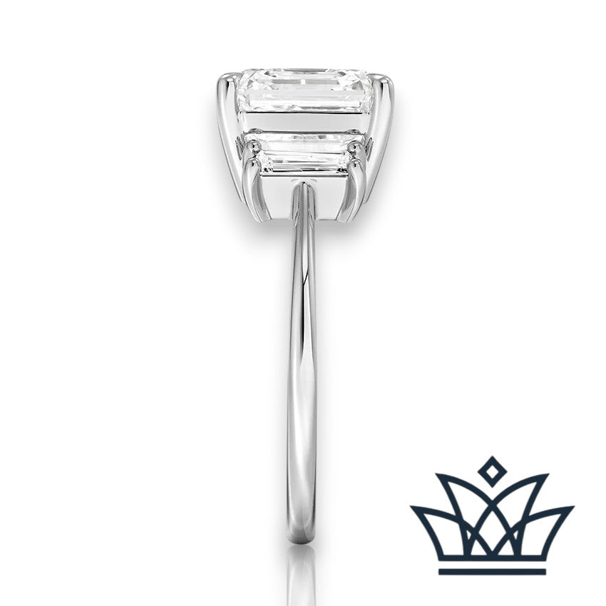 Marlyn-5 carats Asscher Engagement Ring