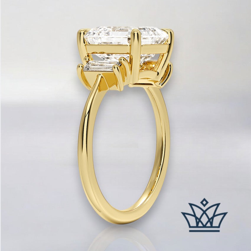 Marlyn-5 carats Asscher Engagement Ring