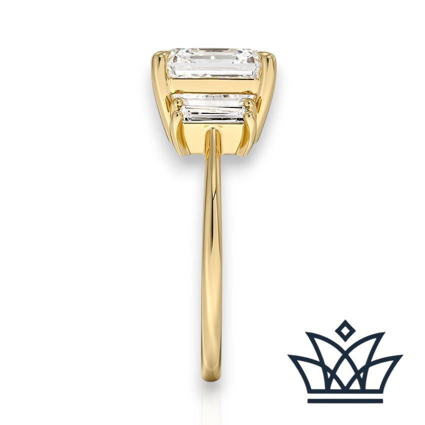 Marlyn-5 carats Asscher Engagement Ring