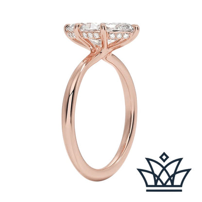Secret Hidden Halo Ring Setting