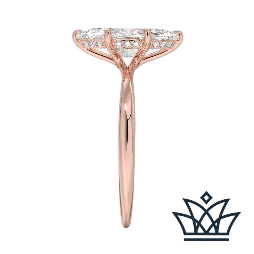 Bague Halo cachée et secrète