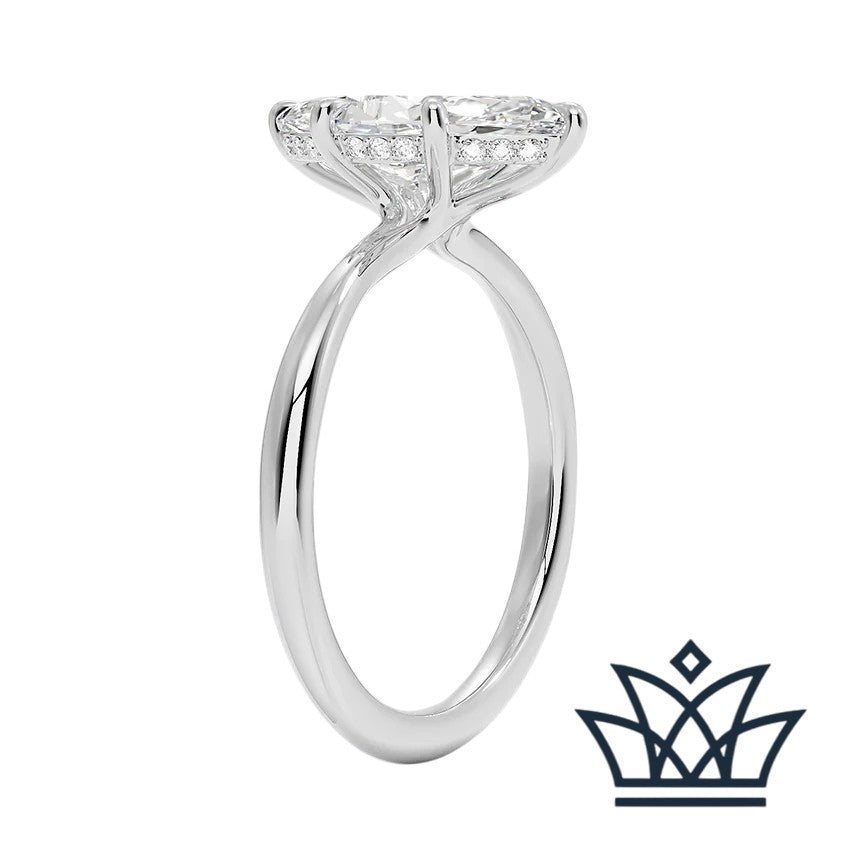 Secret Hidden Halo Ring Setting