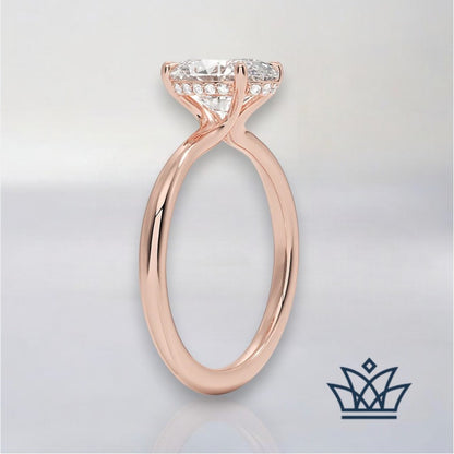 Taina-Hidden Halo Diamond Engagement Ring