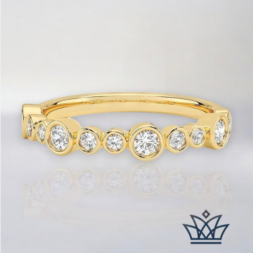Amalfi-Bezel Lab Diamond Ring