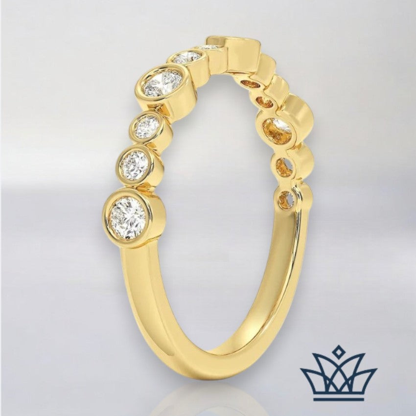 Amalfi-Bezel Lab Diamond Ring
