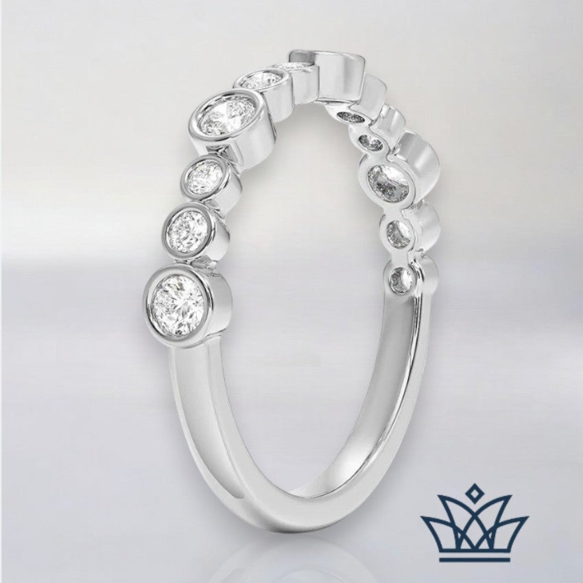 Amalfi-Bezel Lab Diamond Ring