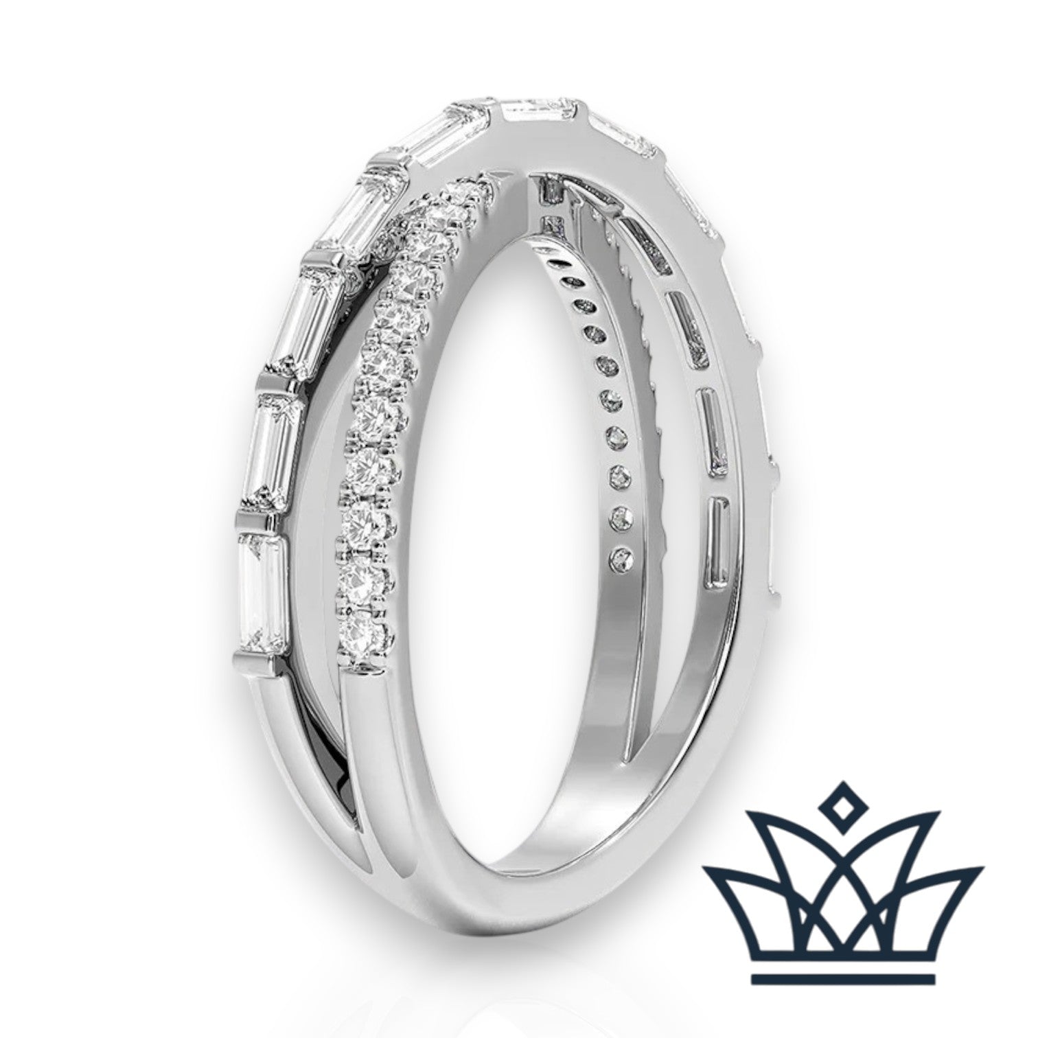 Bague croisée Sarah-Diamond