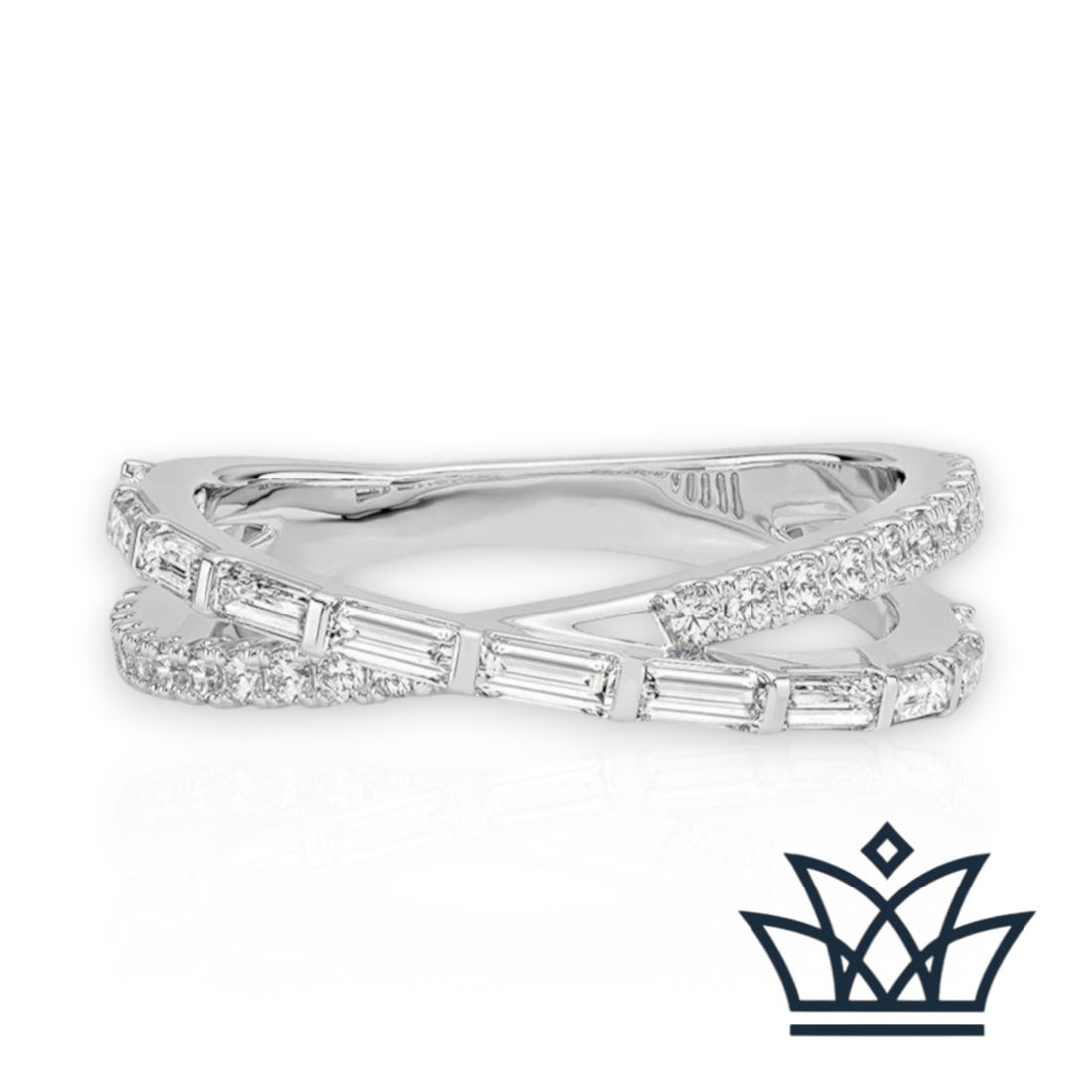Bague croisée Sarah-Diamond