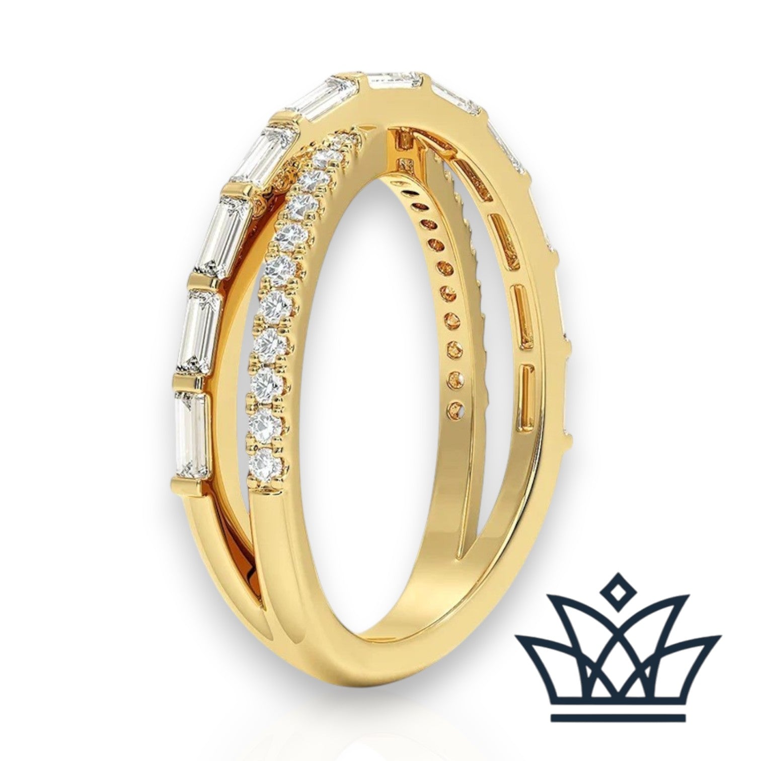 Bague croisée Sarah-Diamond