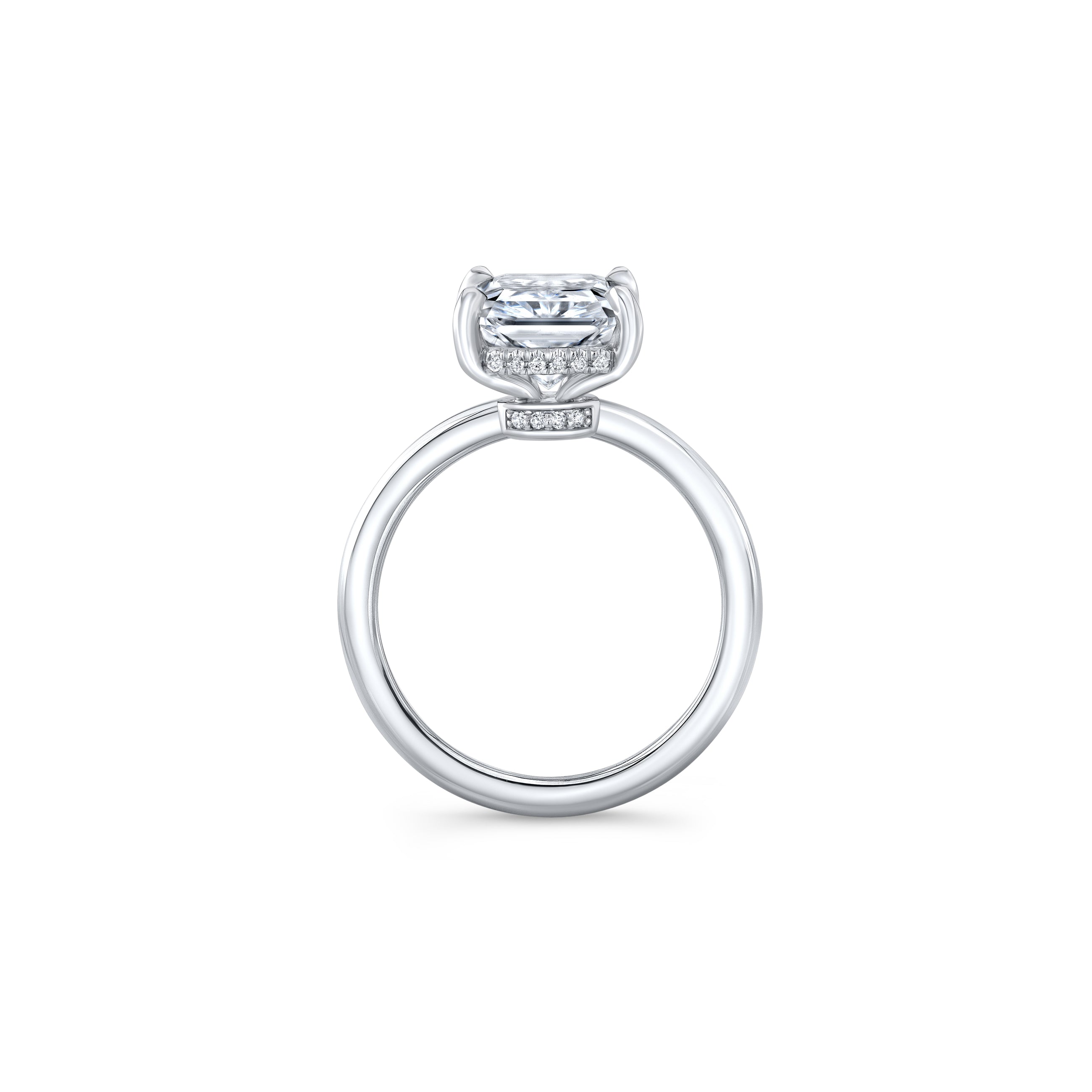 Audrey Radiant Solitaire Lab Diamond Engagement Ring